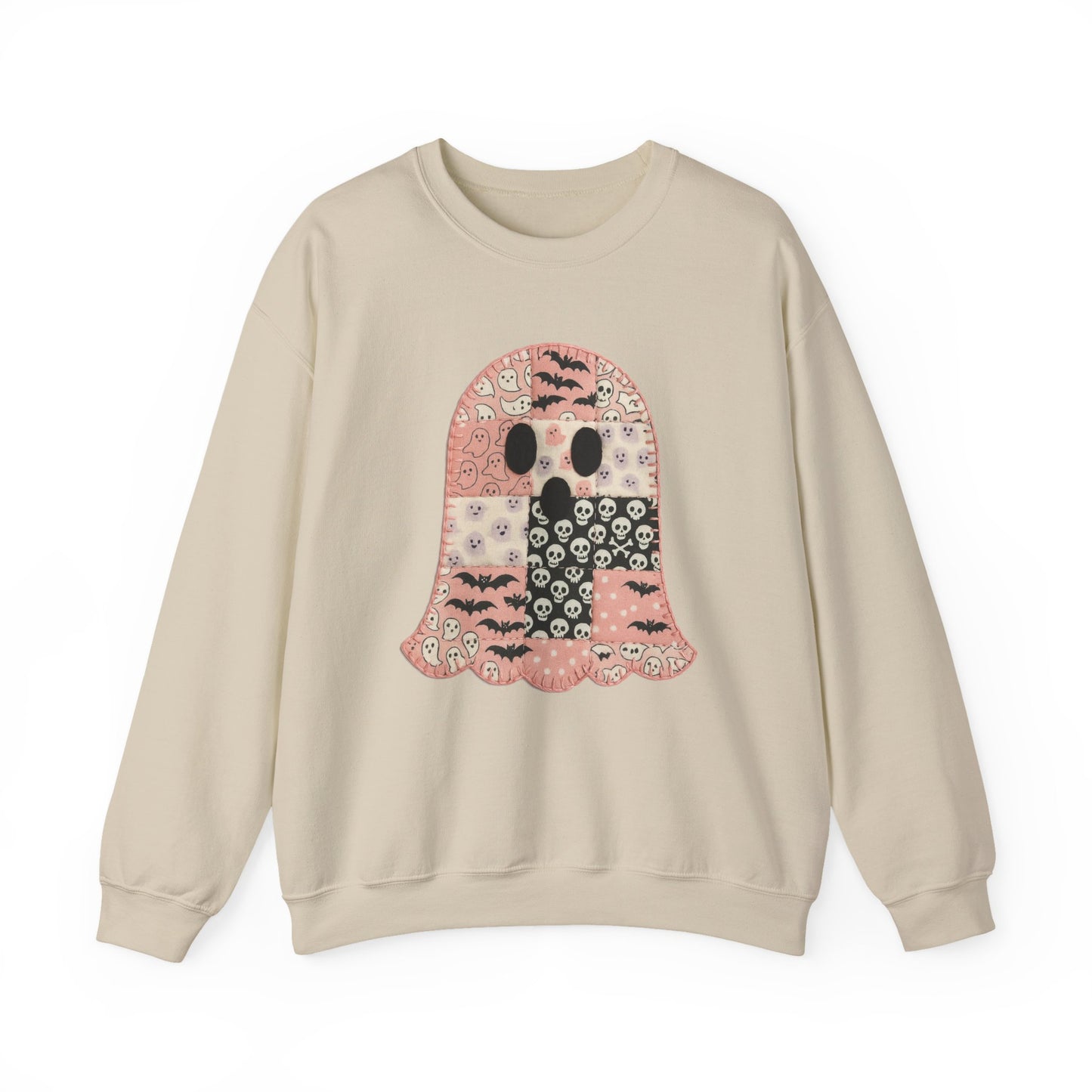 Patchwork Ghost Heavy Blend™ Crewneck Sweatshirt
