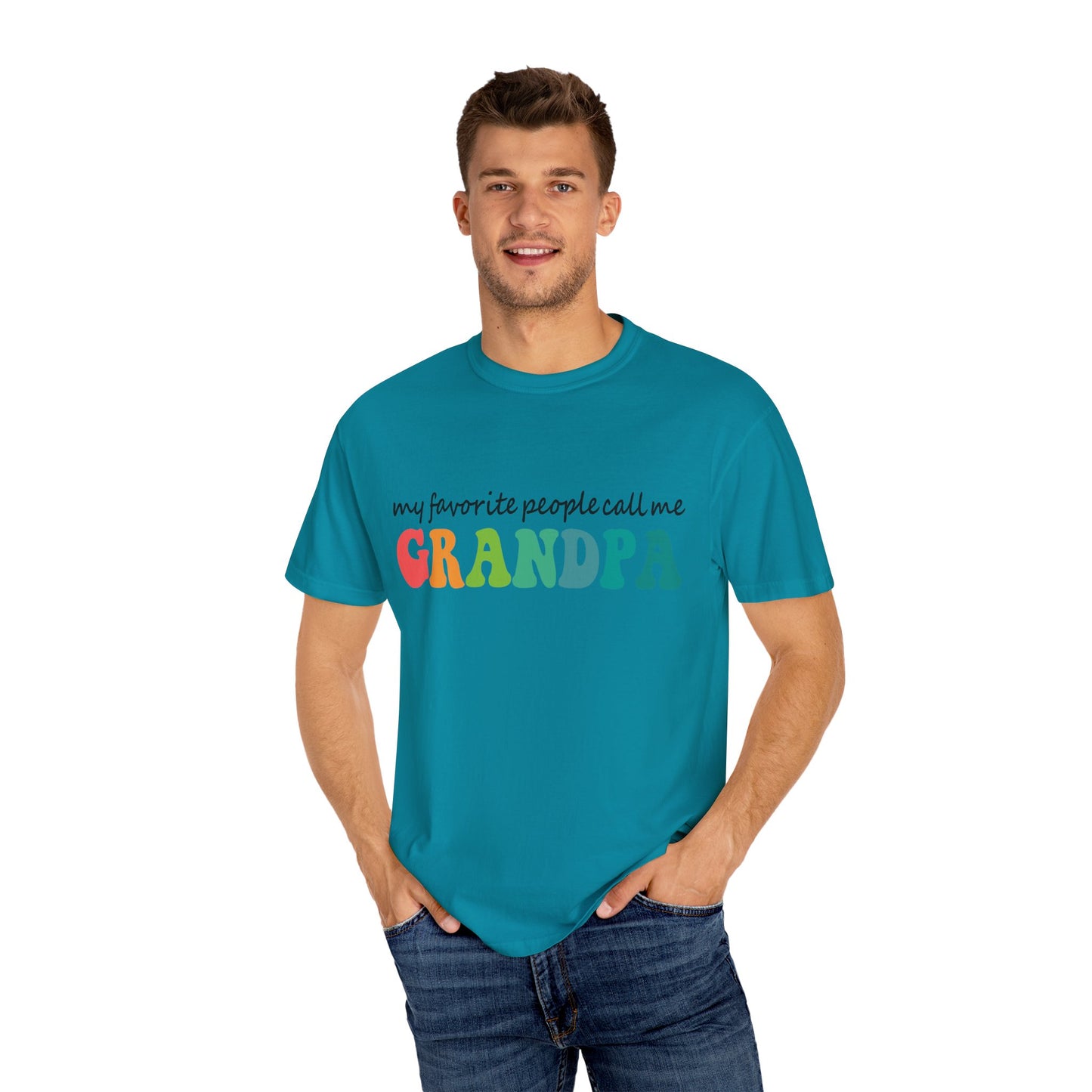 Call Me Grandpa Garment-Dyed T-shirt