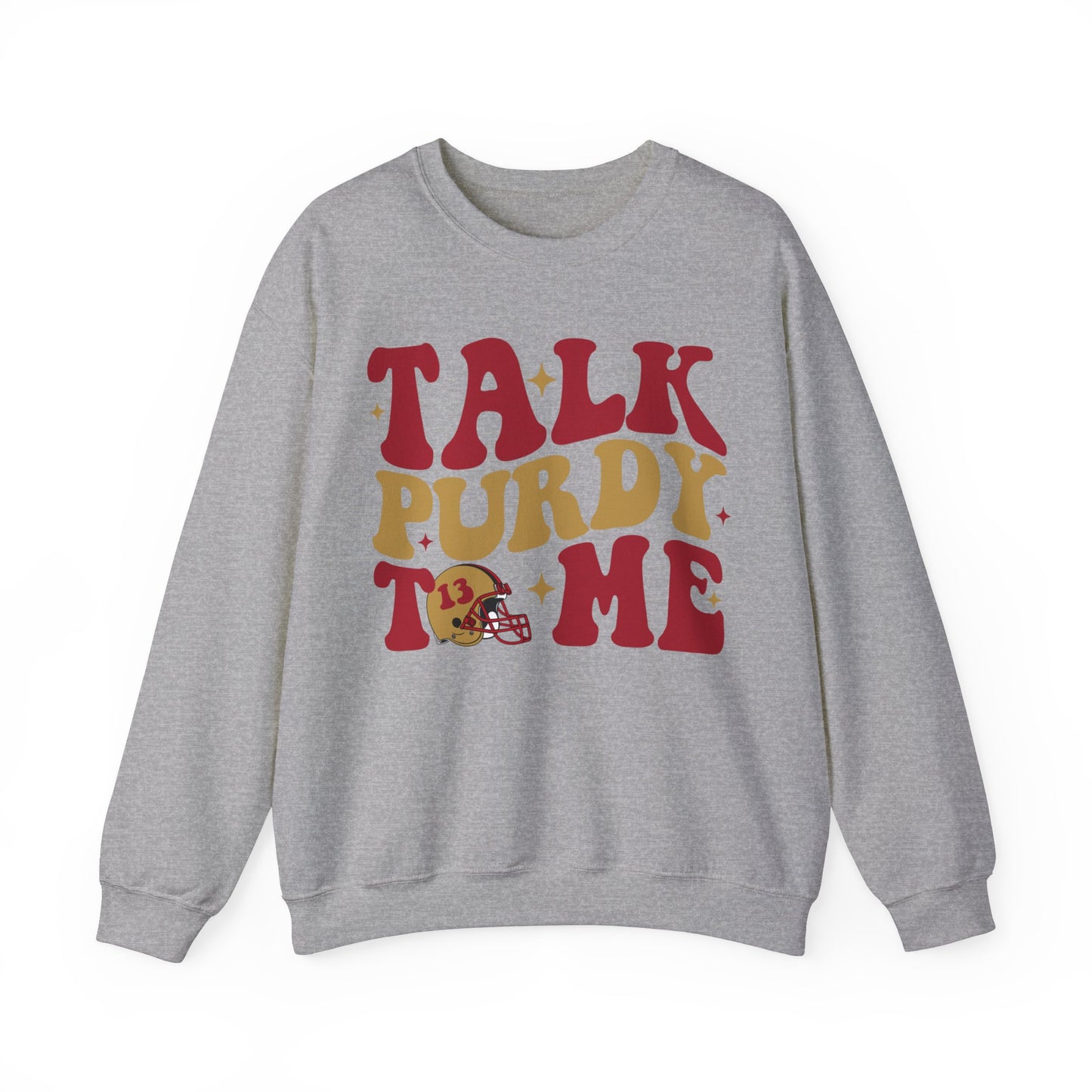 Talk Purdy To Me Heavy Blend™ Crewneck Sweatshirt