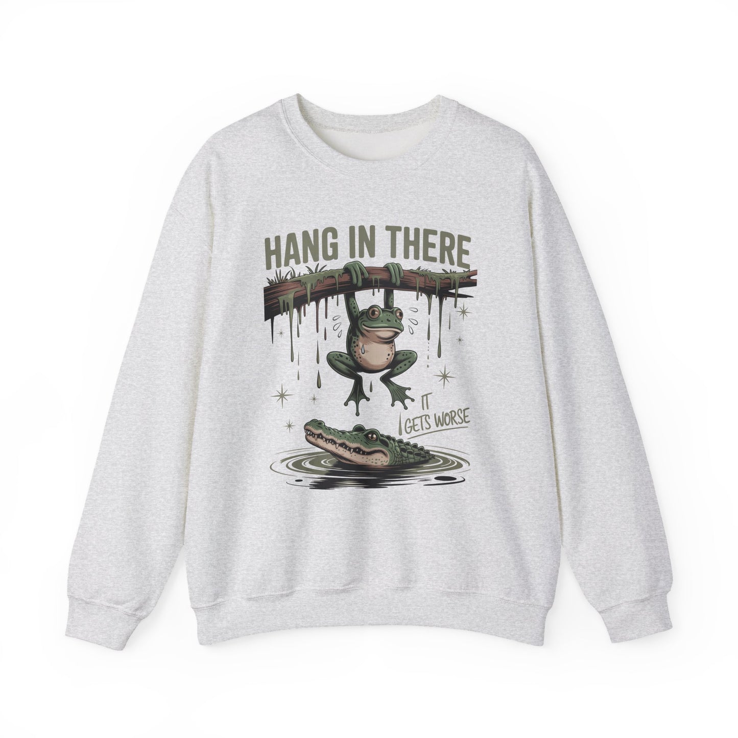 Hang In There Heavy Blend™ Crewneck Sweatshirt