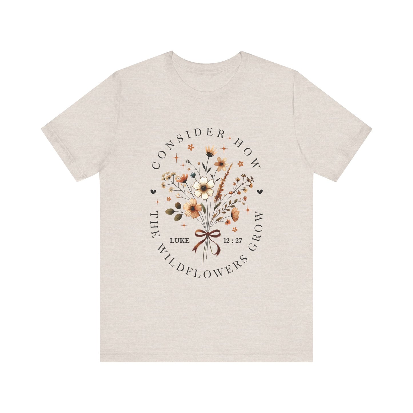Consider How the Wildflowers Grow Jersey Short Sleeve Tee