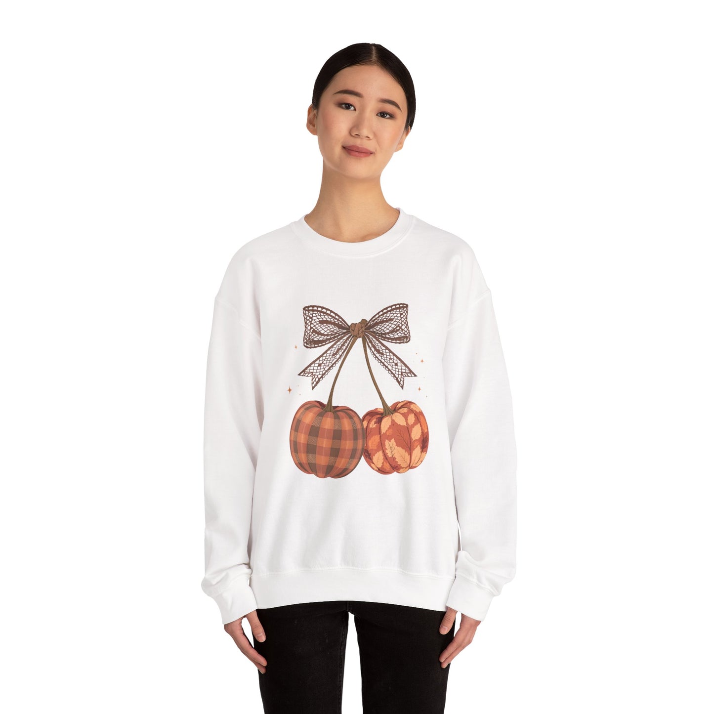 Preppy Cherry Pumpkins Heavy Blend™ Crewneck Sweatshirt