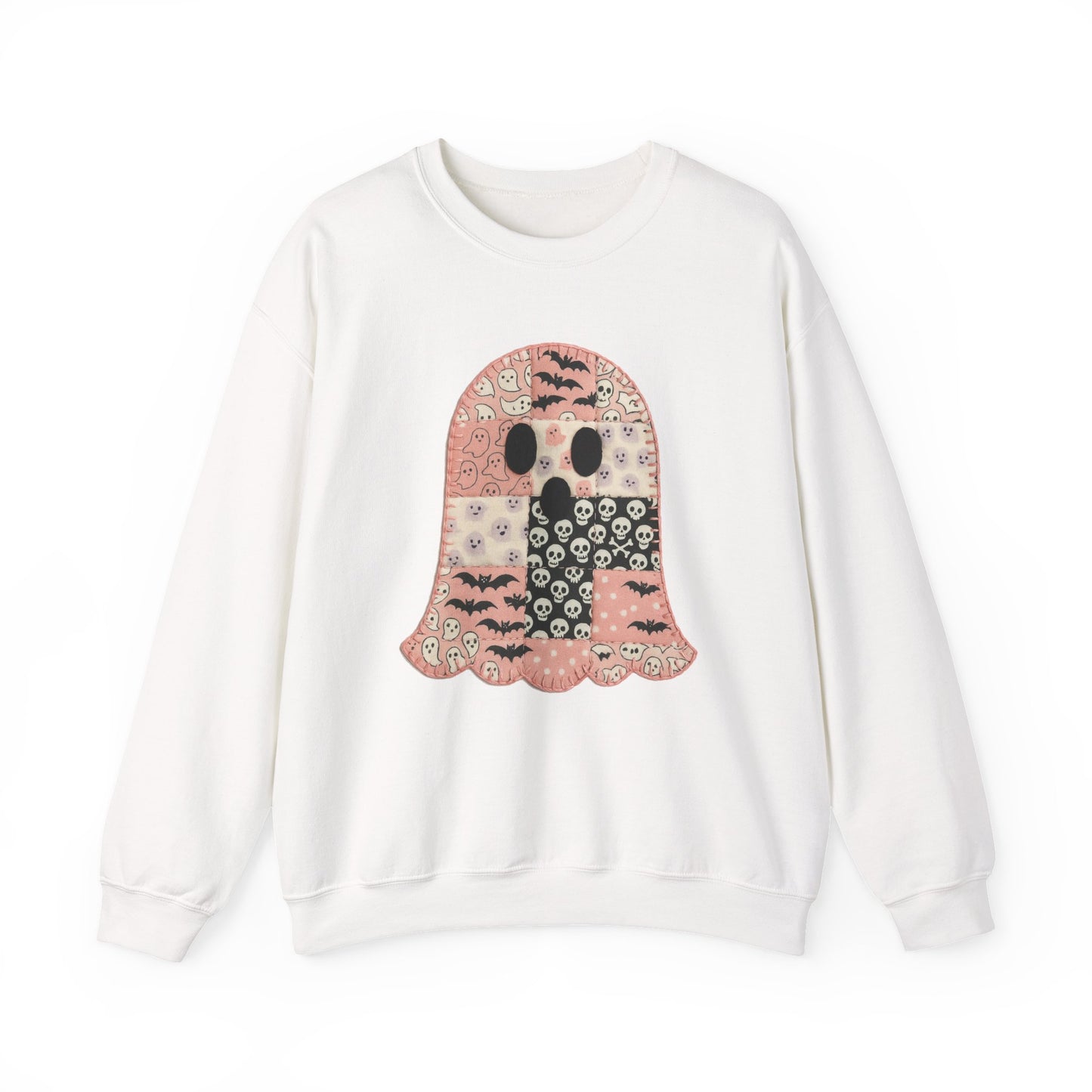 Patchwork Ghost Heavy Blend™ Crewneck Sweatshirt