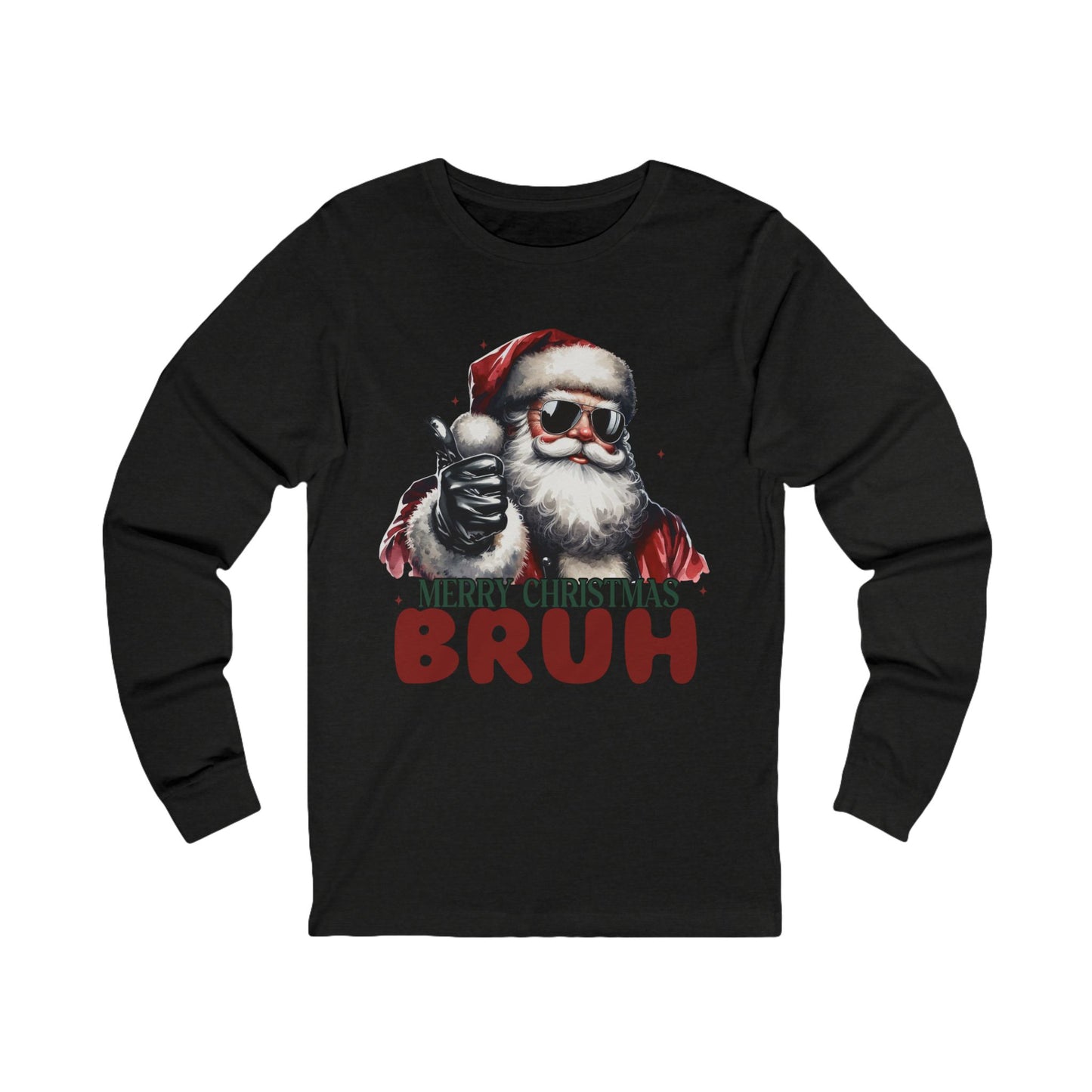Merry Christmas Bruh Jersey Long Sleeve Tee