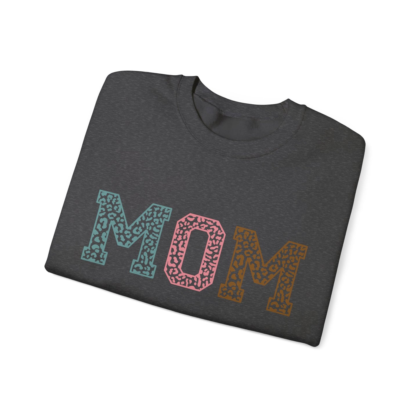 Leopard MOM Heavy Blend™ Crewneck Sweatshirt