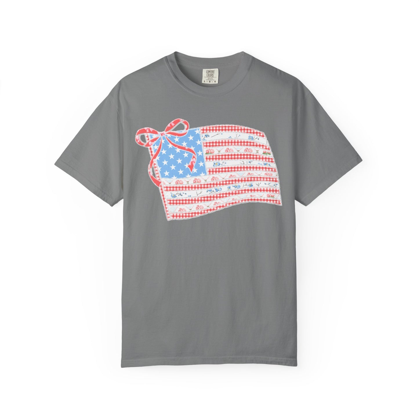 Vintage Floral Flag Garment-Dyed T-shirt