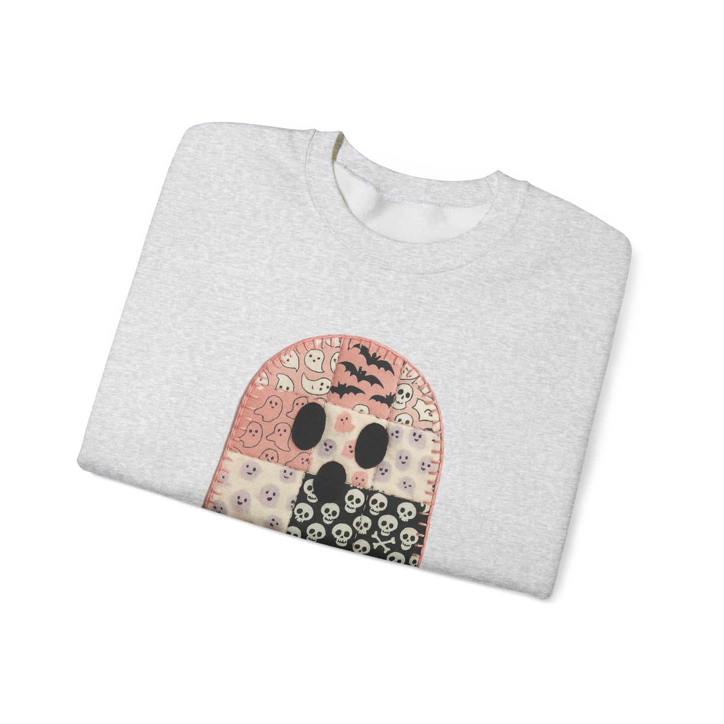 Patchwork Ghost Heavy Blend™ Crewneck Sweatshirt