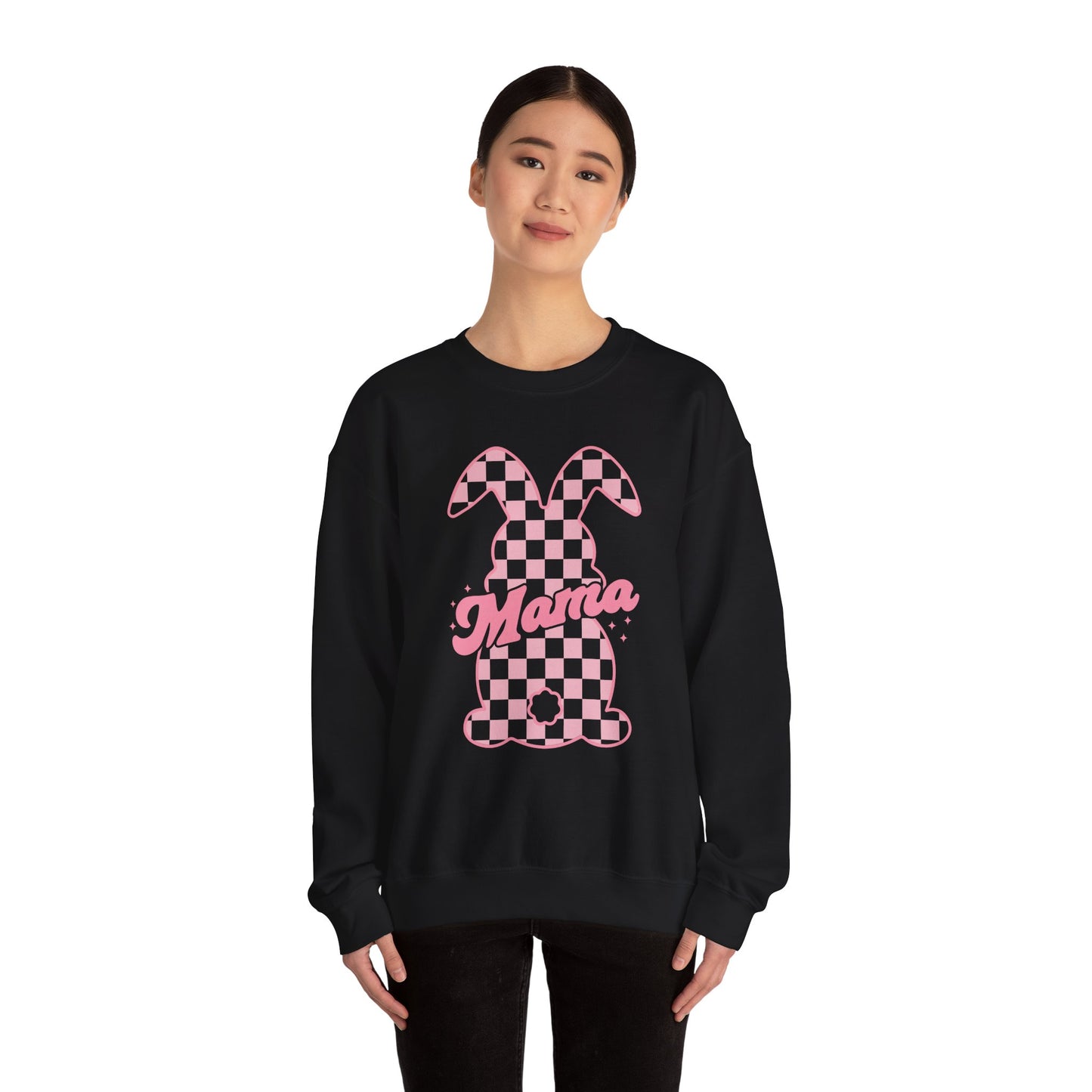 Pink Bunny Mama Heavy Blend™ Crewneck Sweatshirt