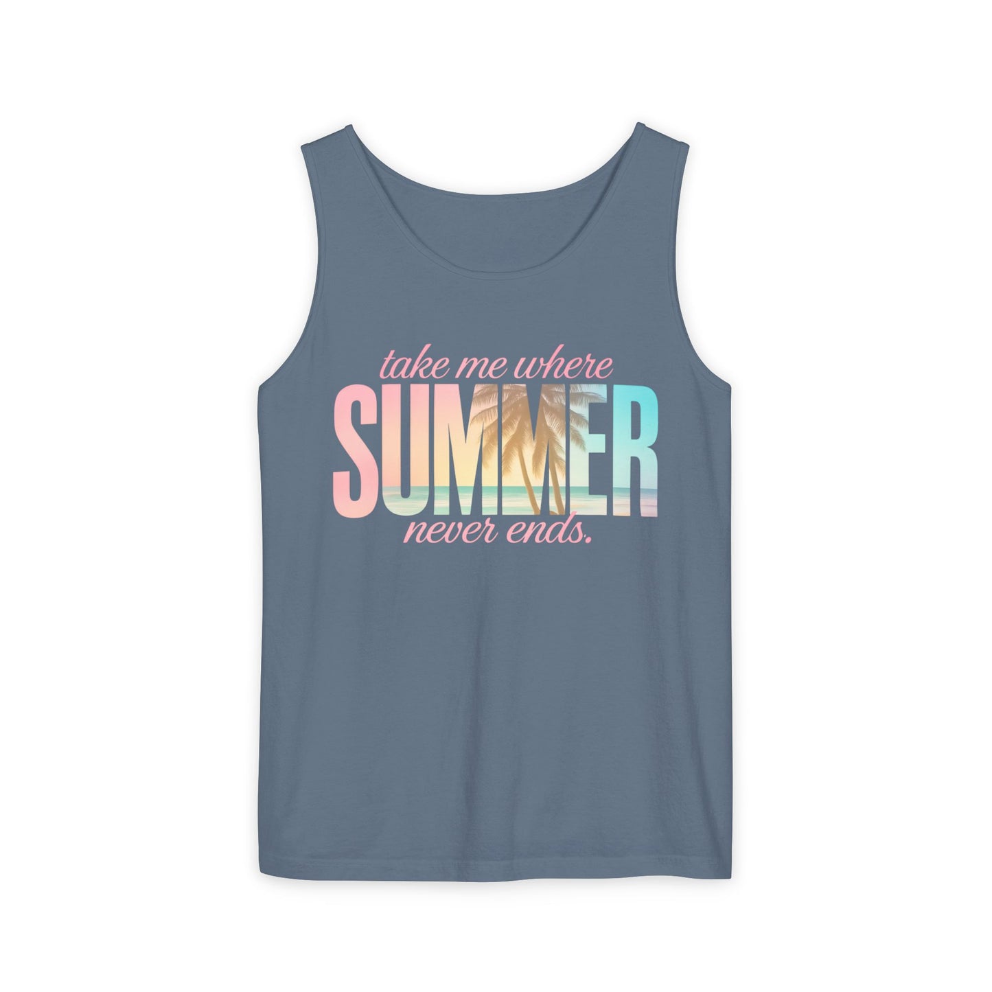 Summer Never Ends Garment-Dyed Tank Top