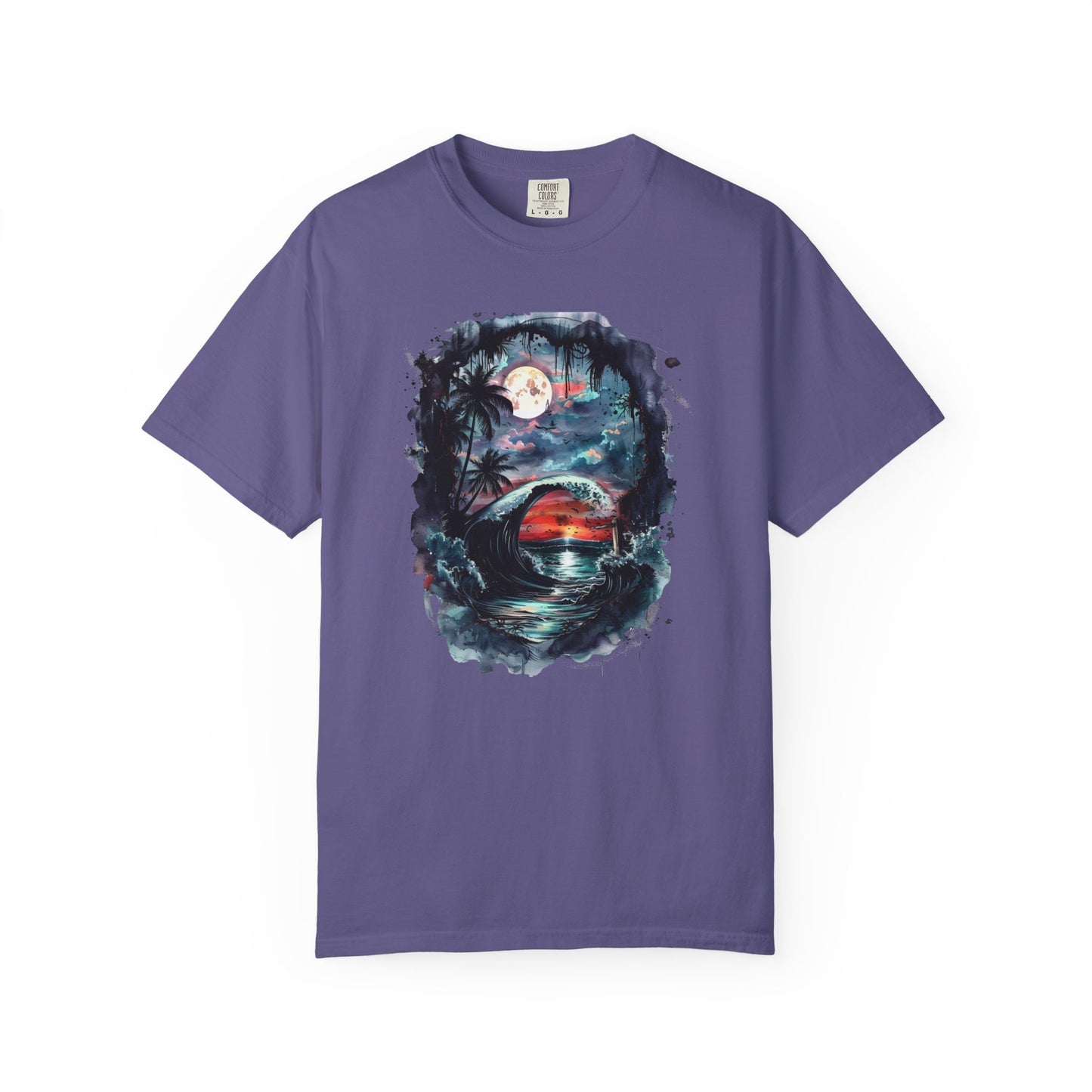 Gothic Summer Wave Garment-Dyed T-shirt