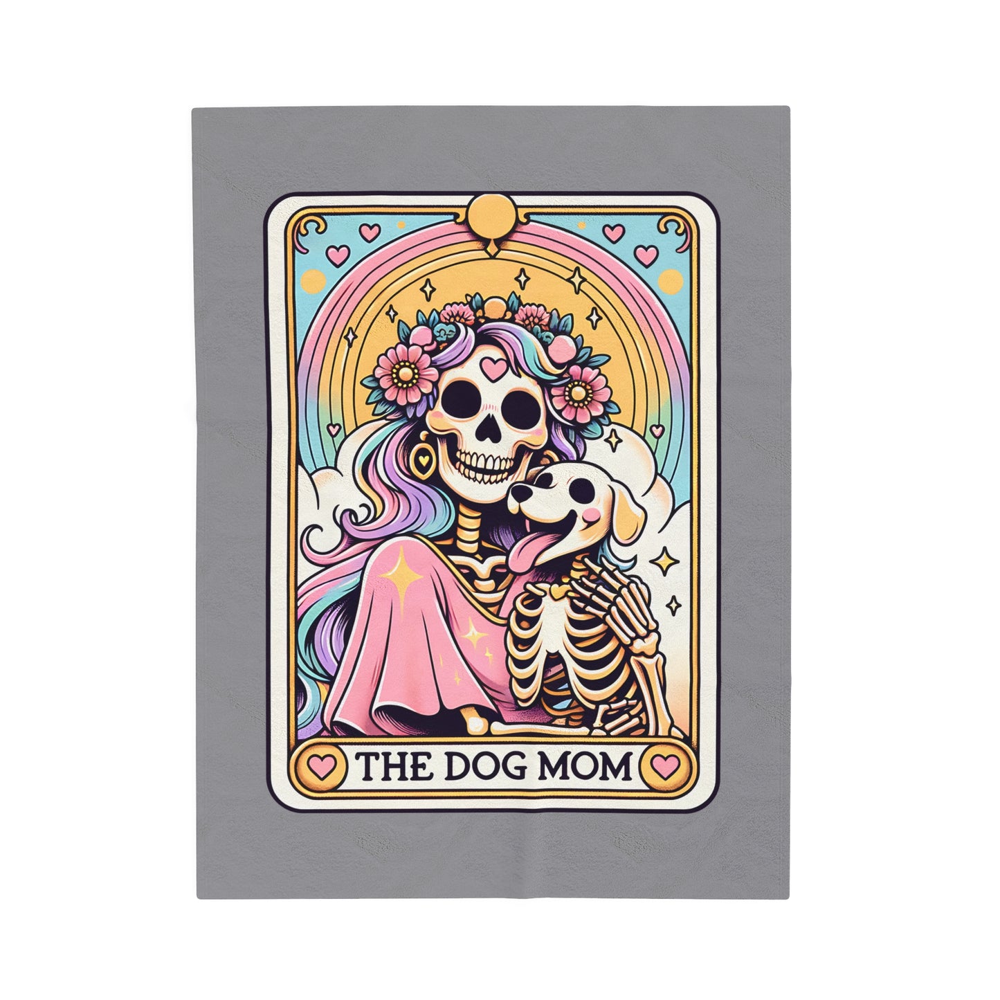 The Dog Mom Tarot Velveteen Plush Blanket
