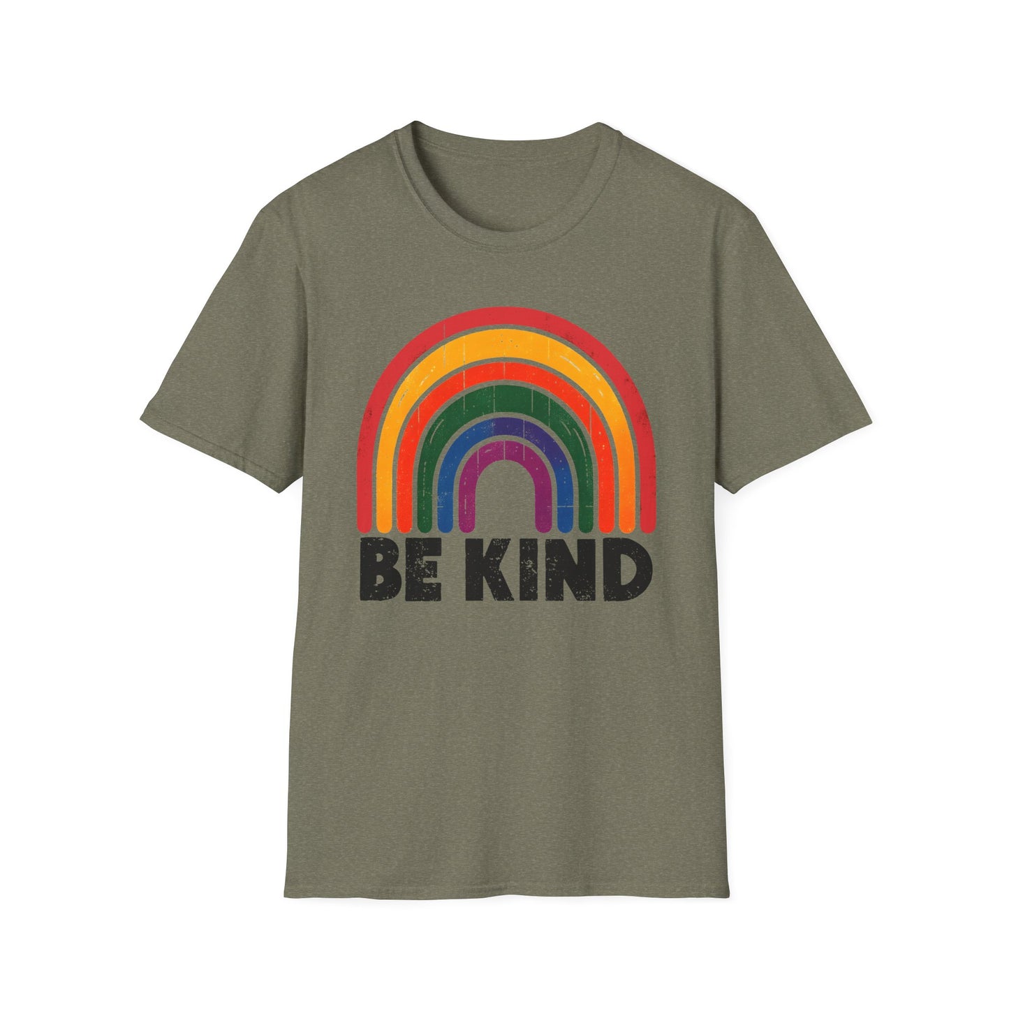 Be Kind Rainbow Softstyle T-Shirt