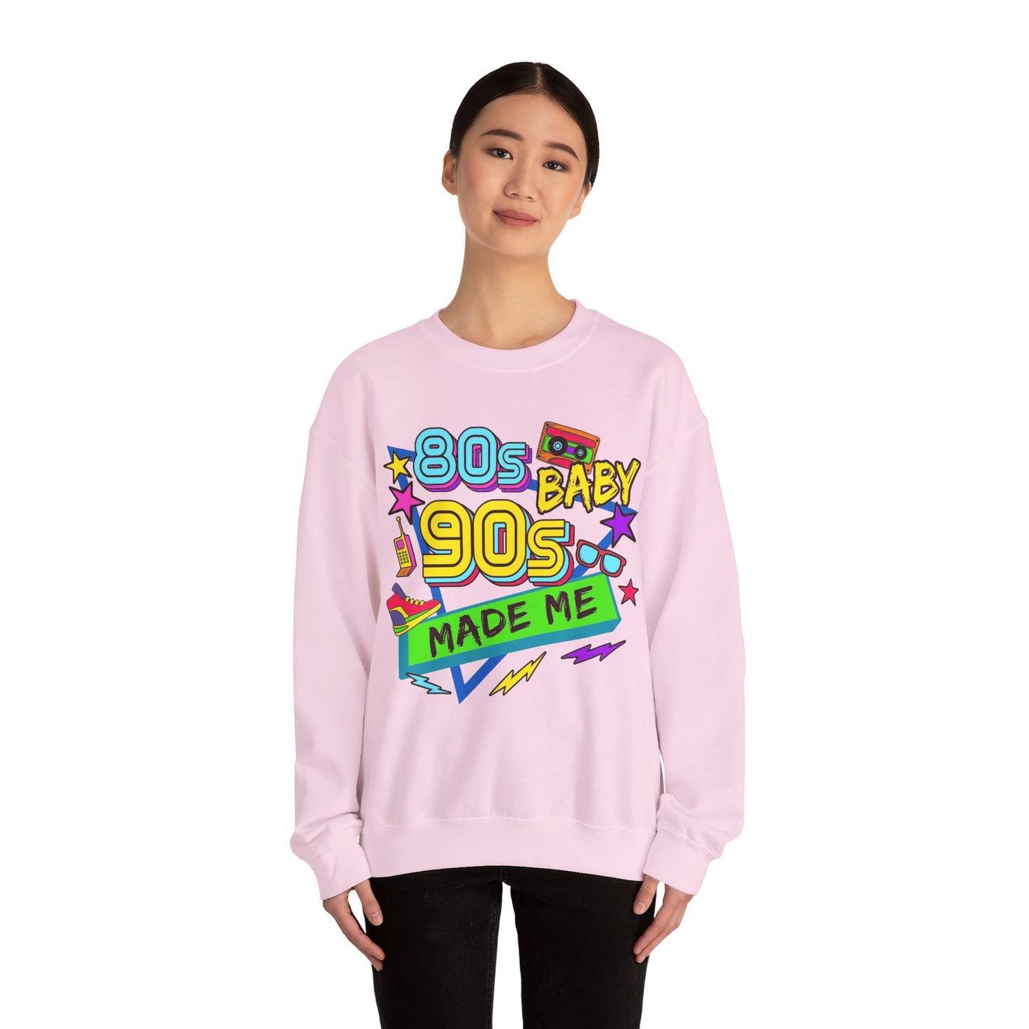 80s Baby 90s Made Me Heavy Blend™ Crewneck Sweatshirt