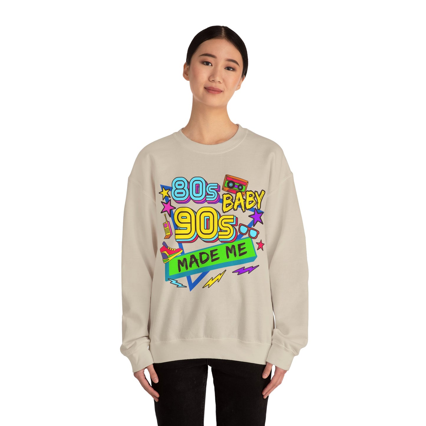80s Baby 90s Made Me Heavy Blend™ Crewneck Sweatshirt