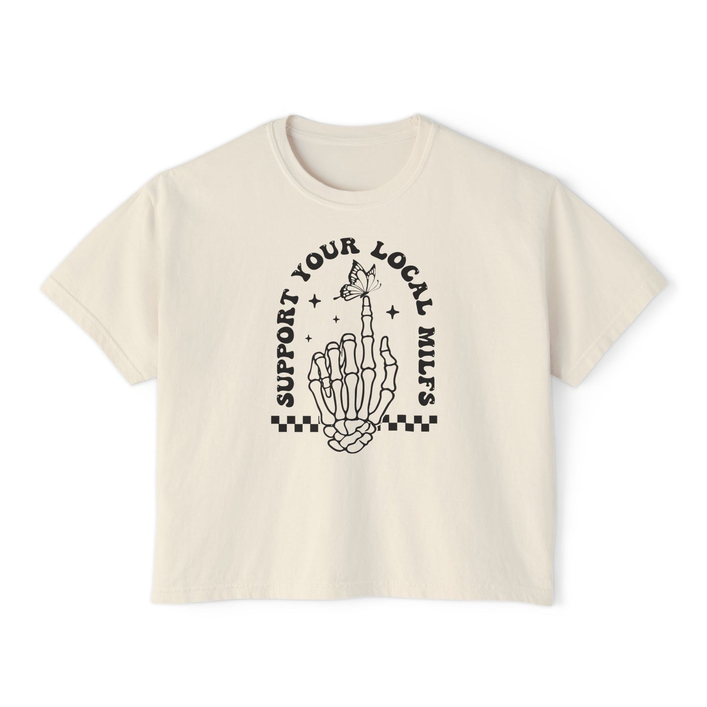 Support Your Local Milfs Women's Boxy Tee