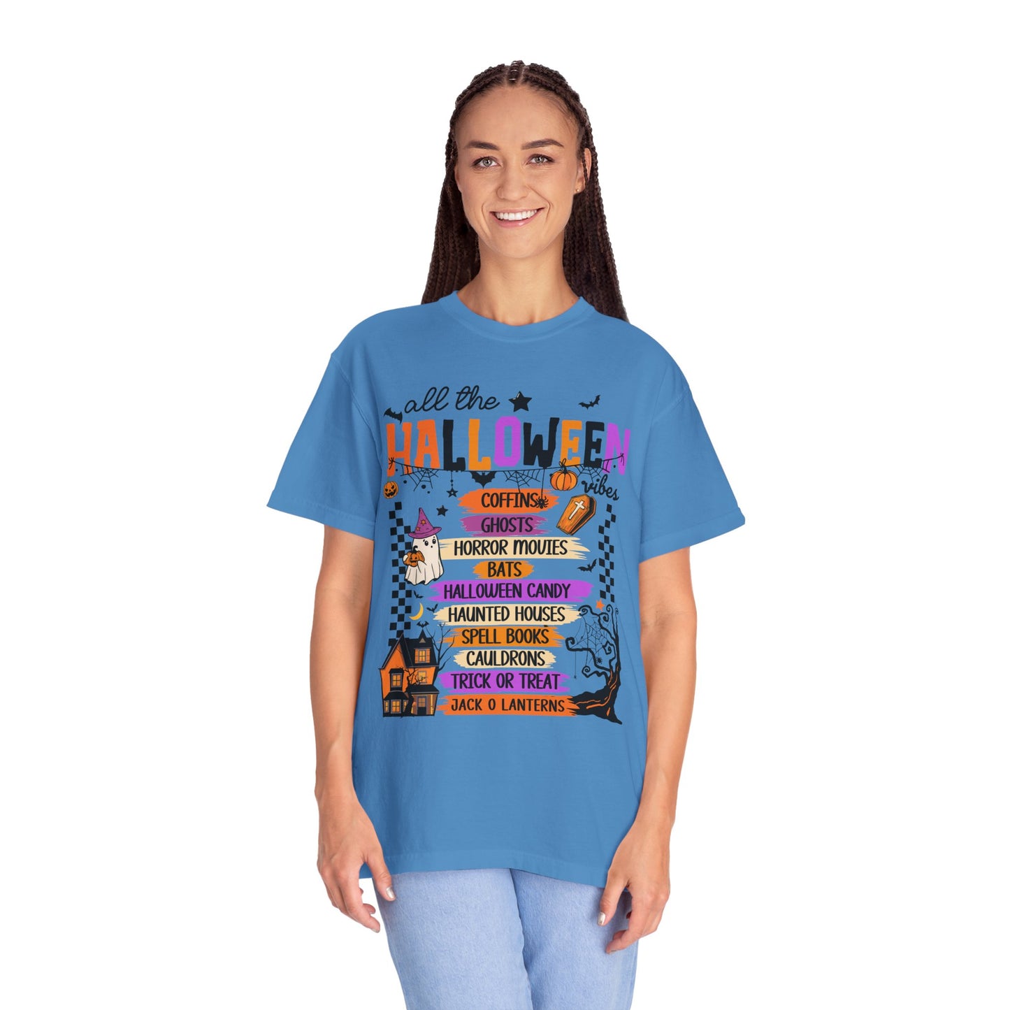All The Halloween Vibes Garment-Dyed T-shirt