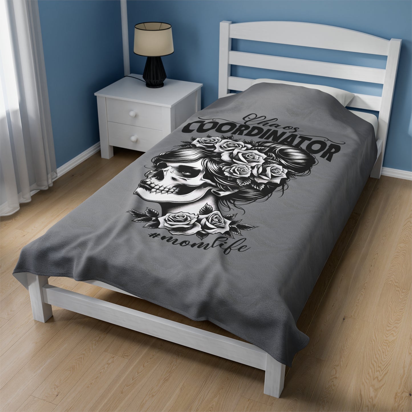 Chaos Coordinator Mom Life Velveteen Plush Blanket