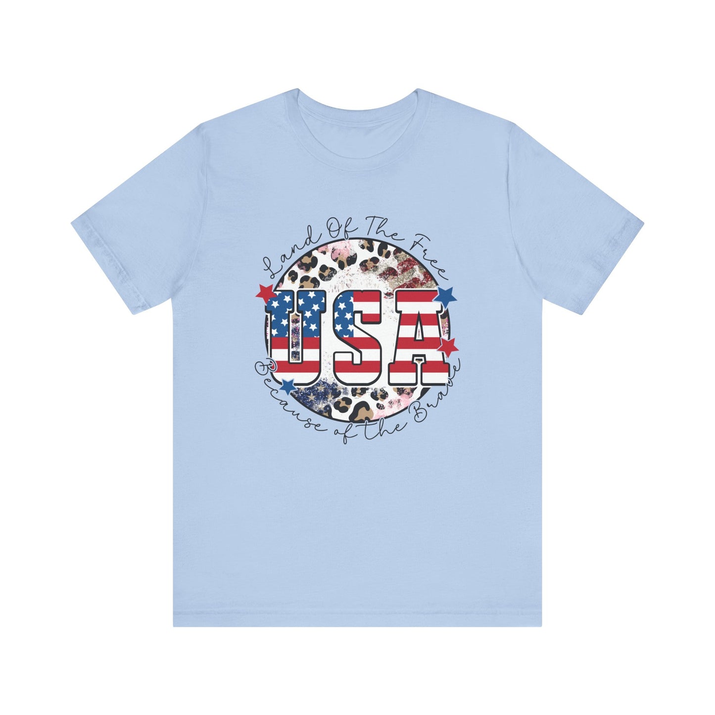 Land Of The Free Jersey Short Sleeve Tee