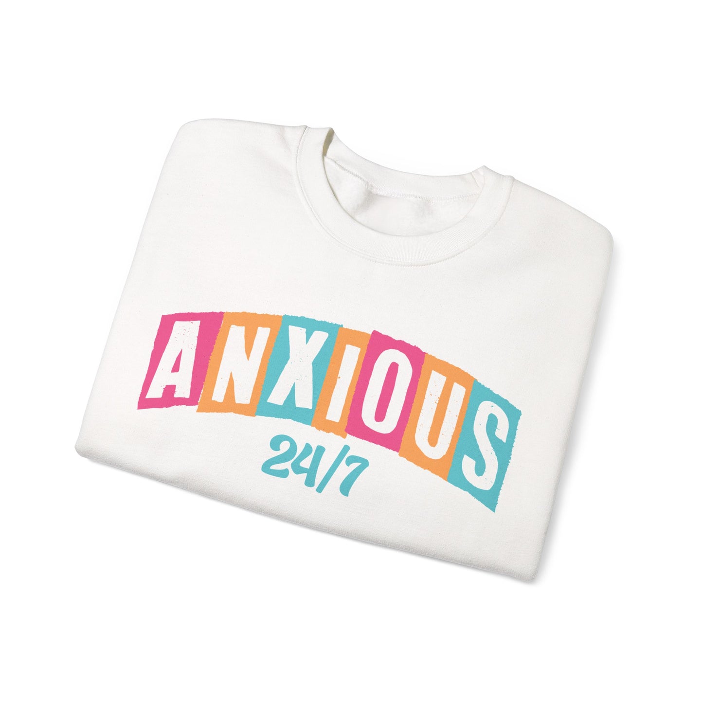 Anxious 24/7 Heavy Blend™ Crewneck Sweatshirt