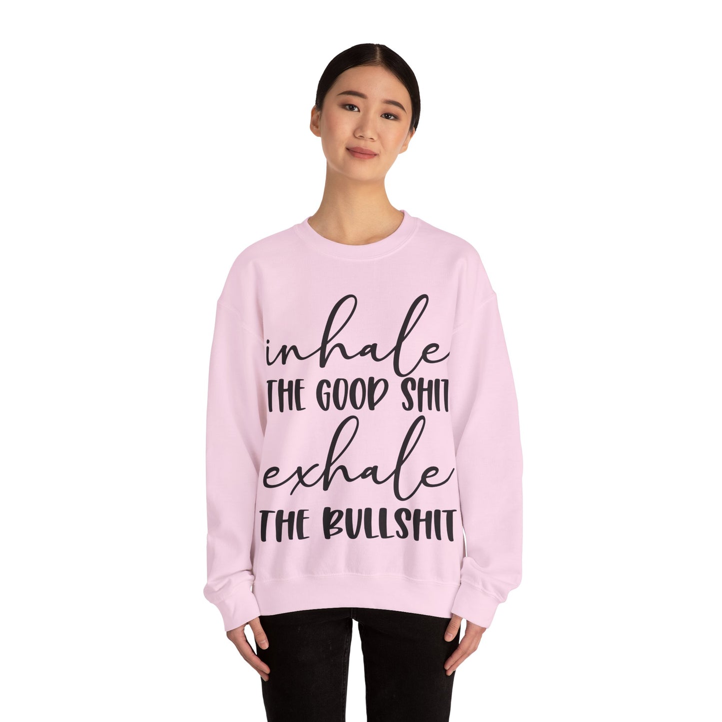 Inhale Exhale Heavy Blend™ Crewneck Sweatshirt