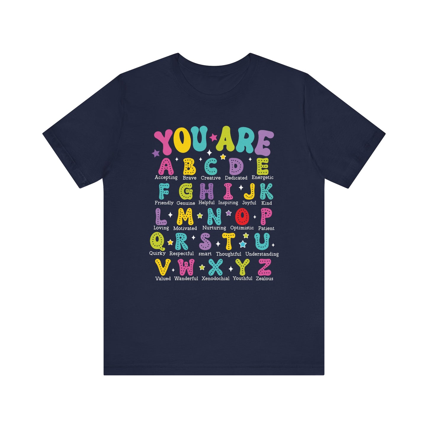 You Are ABC Jersey Short Sleeve Tee