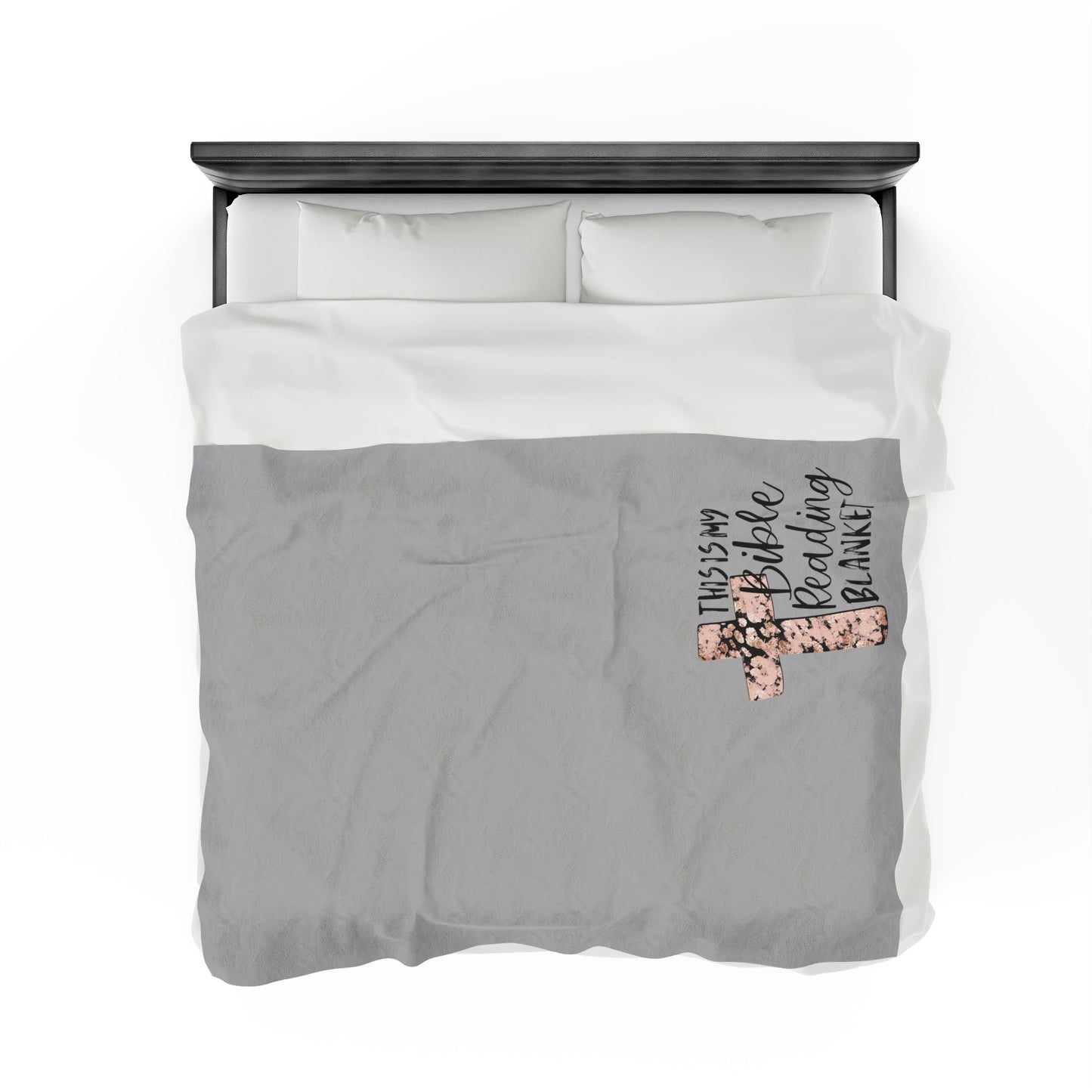 Bible Reading Velveteen Plush Blanket