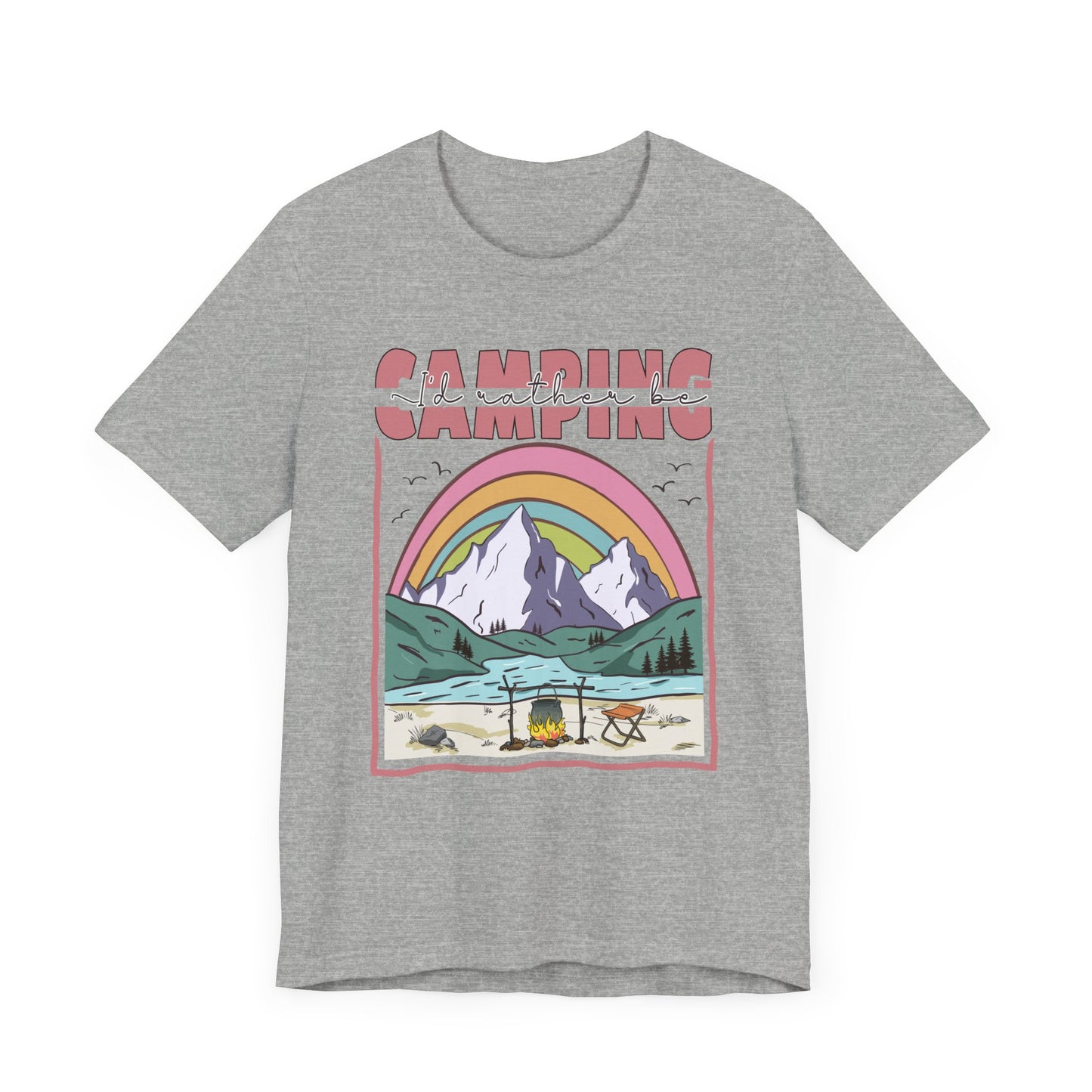 I’d Rather Be Camping Jersey Short Sleeve Tee