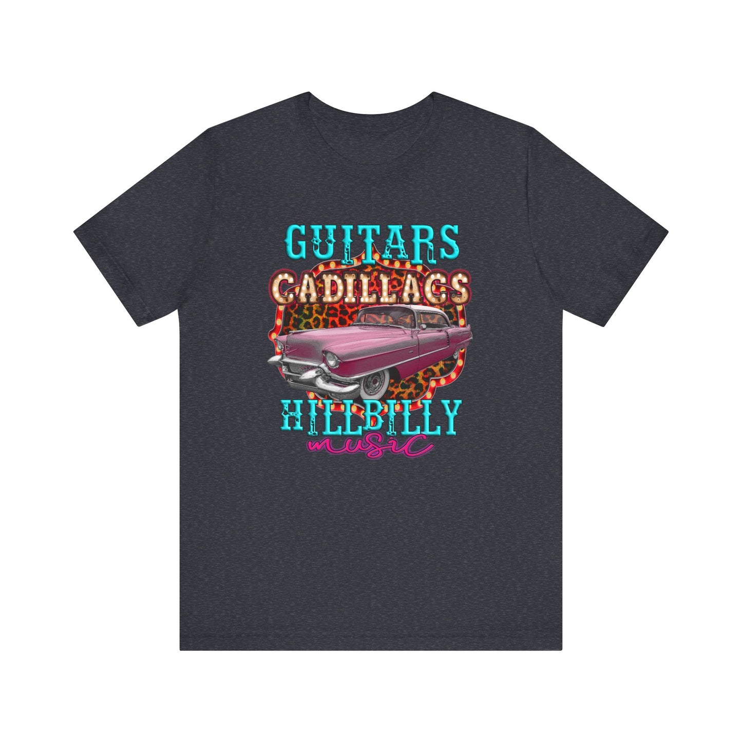 Guitars Cadillacs Hillbilly Music Jersey Short Sleeve Tee