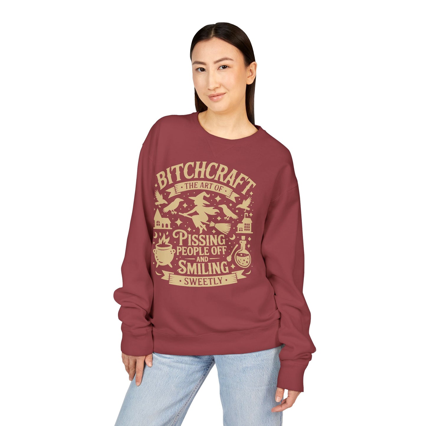 Bitchcraft ComfortWash® Garment Dyed Crewneck Sweatshirt