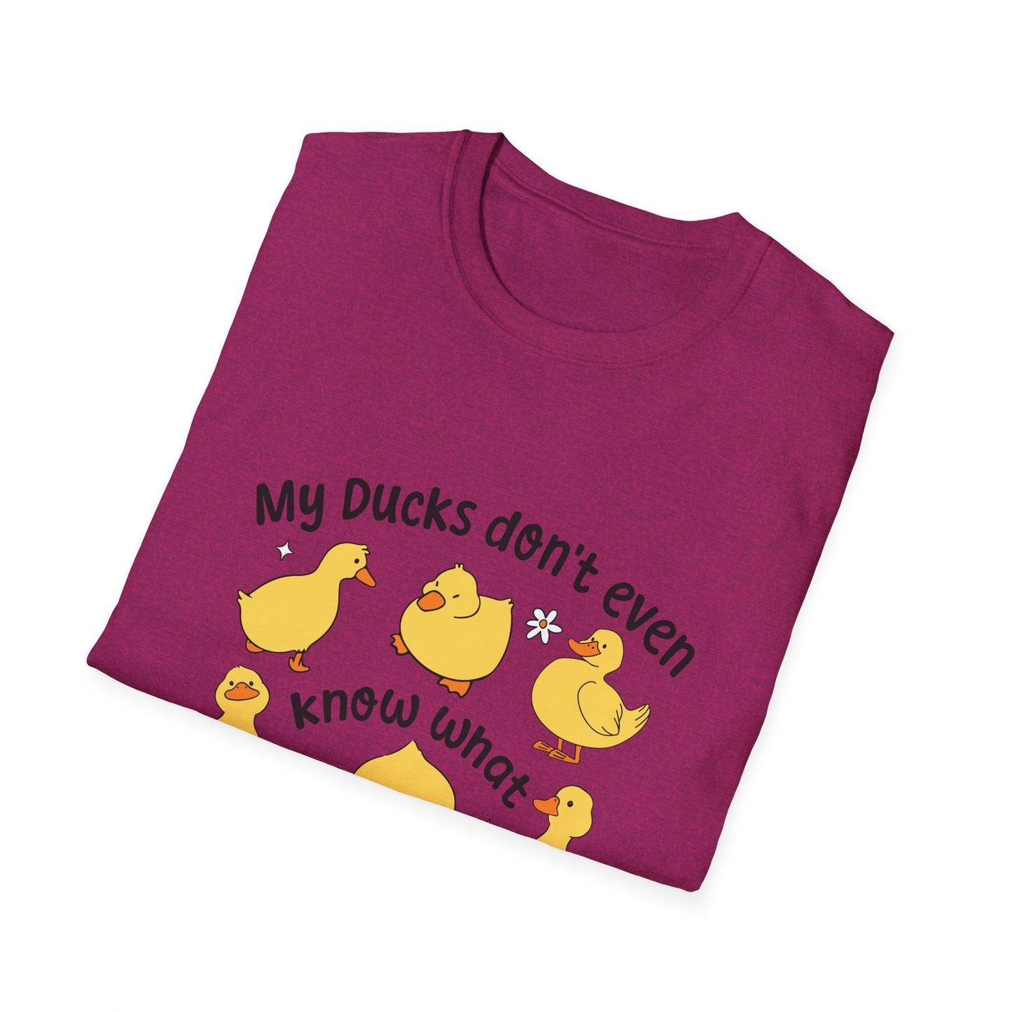 My Ducks Don’t Even Know What A Line Is Softstyle T-Shirt
