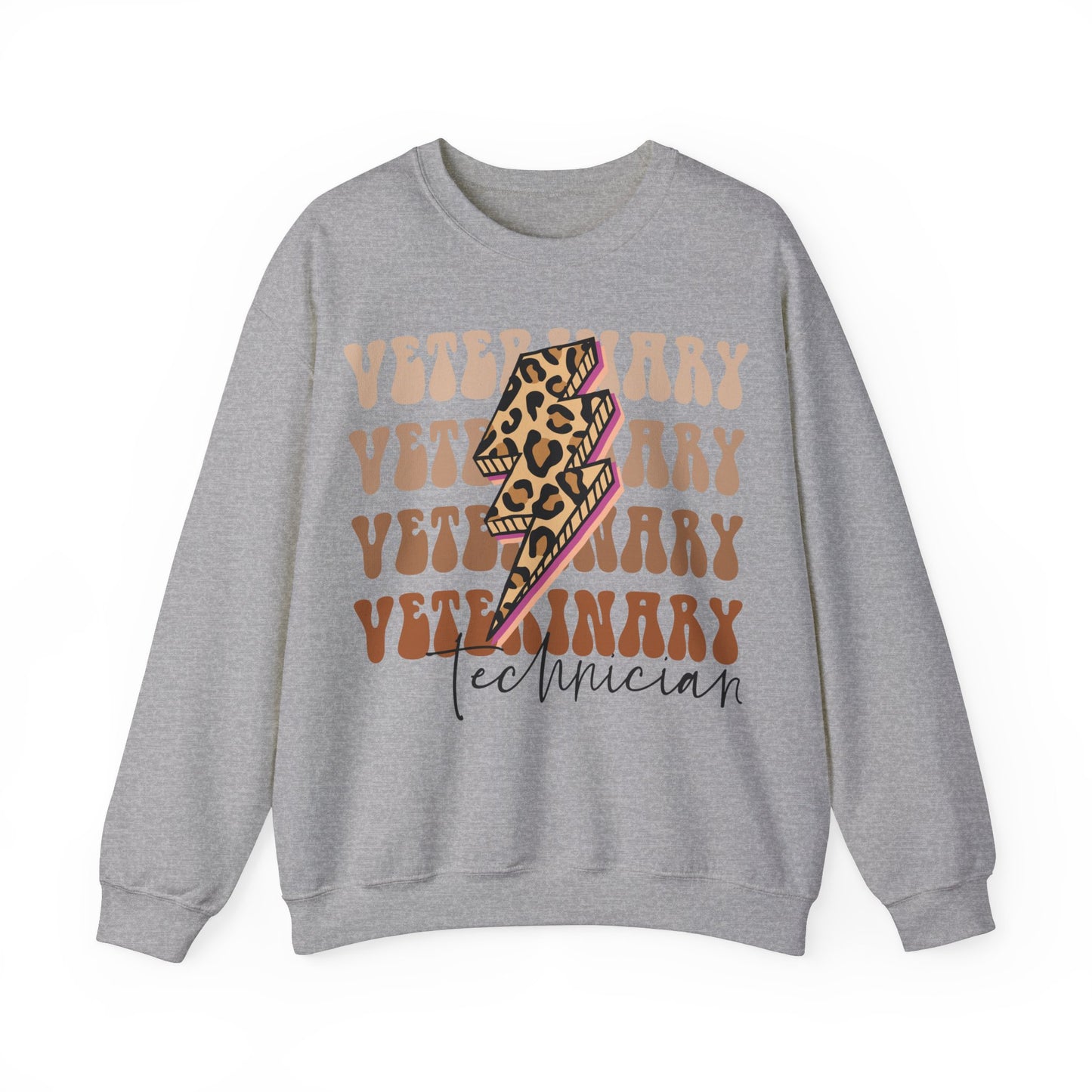 Vet Tech Lighting Bolt Heavy Blend™ Crewneck Sweatshirt