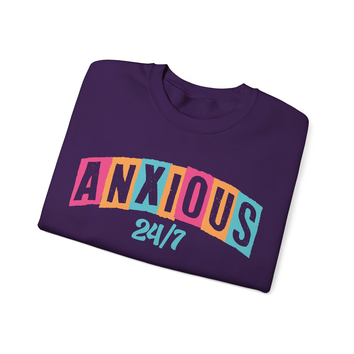 Anxious 24/7 Heavy Blend™ Crewneck Sweatshirt