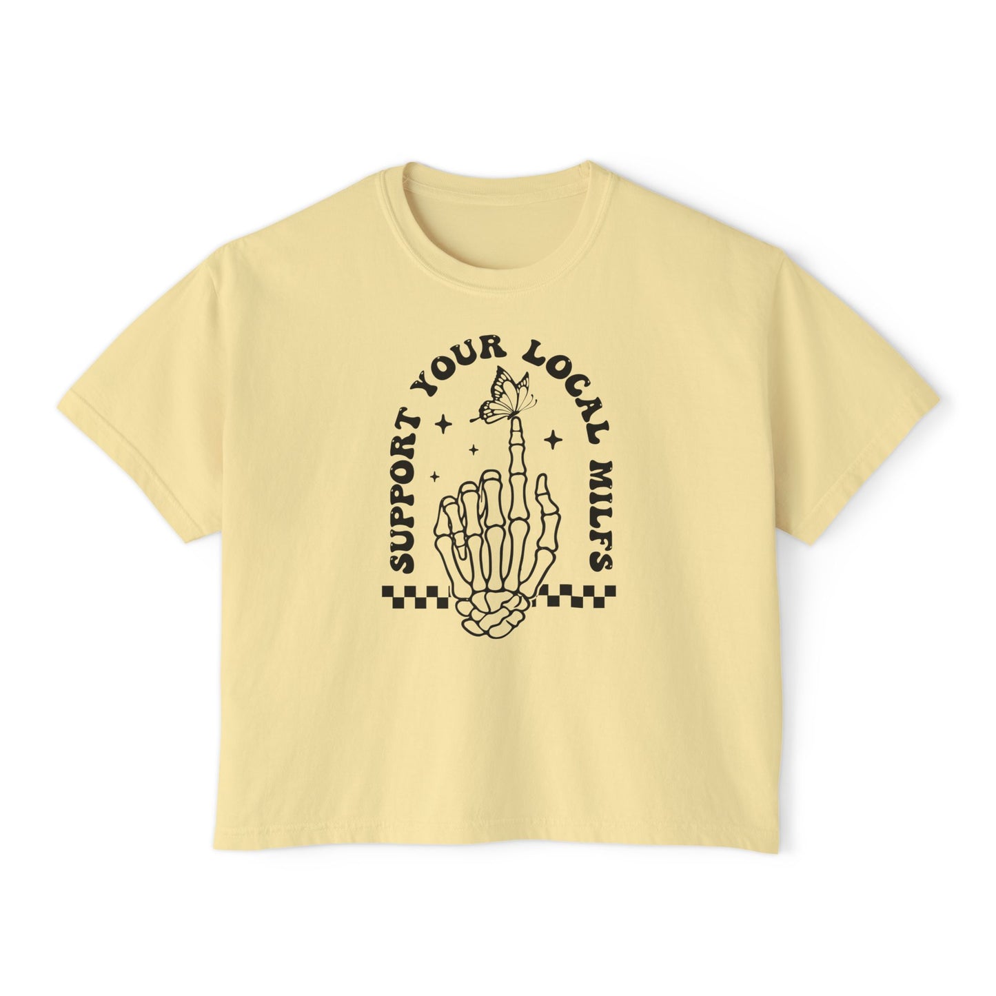 Support Your Local Milfs Women's Boxy Tee