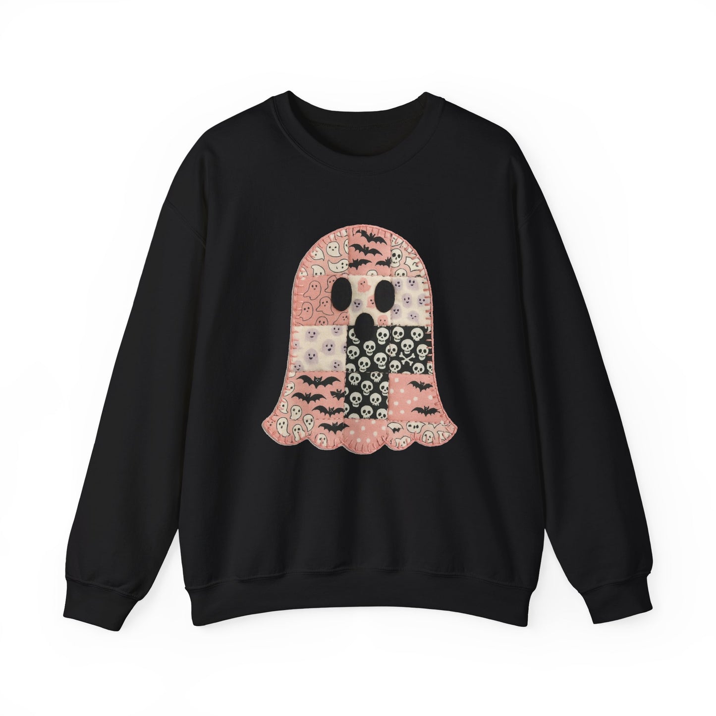 Patchwork Ghost Heavy Blend™ Crewneck Sweatshirt
