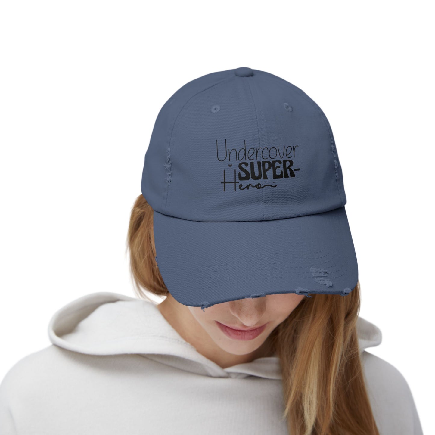 Undercover Super Hero Distressed Cap
