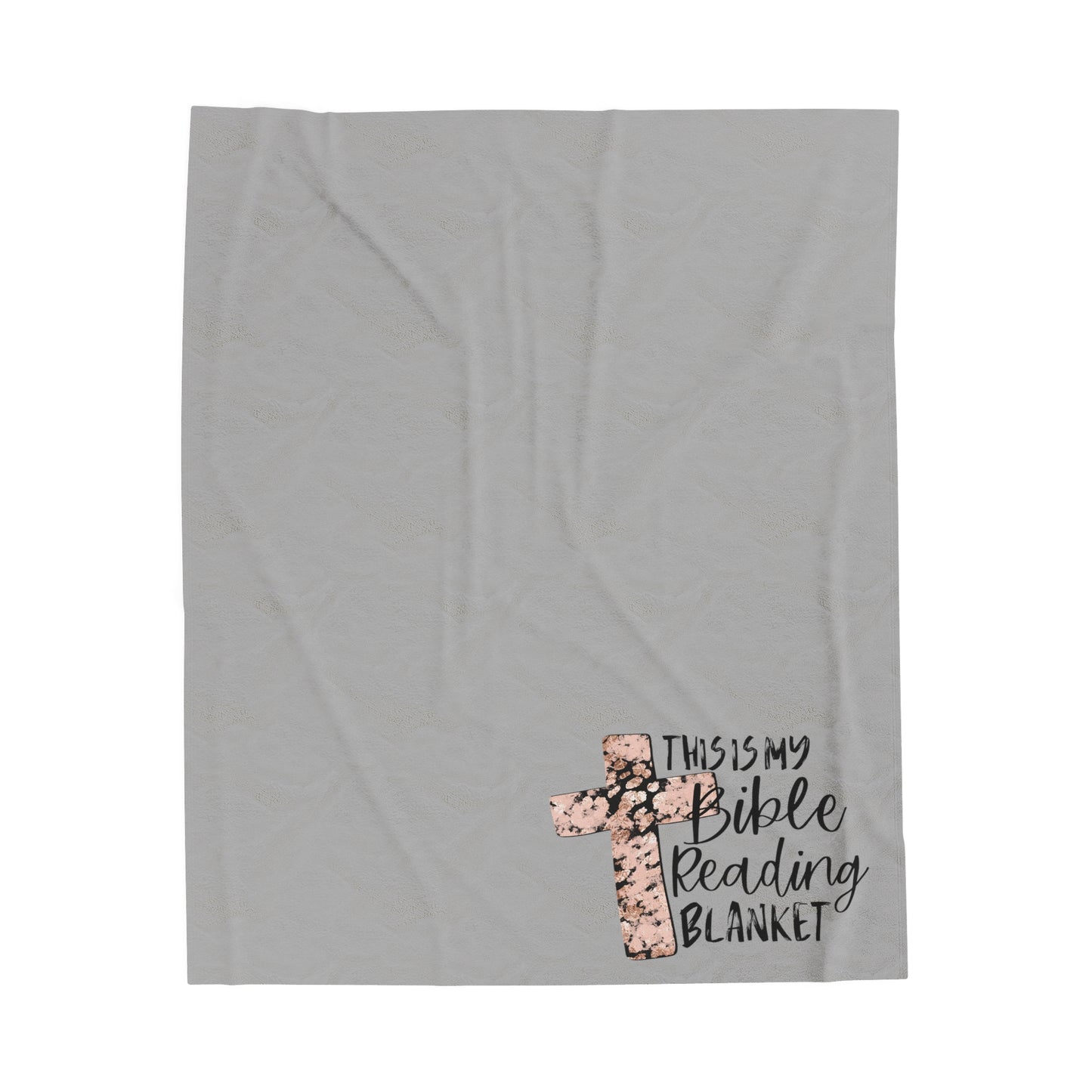 Bible Reading Velveteen Plush Blanket