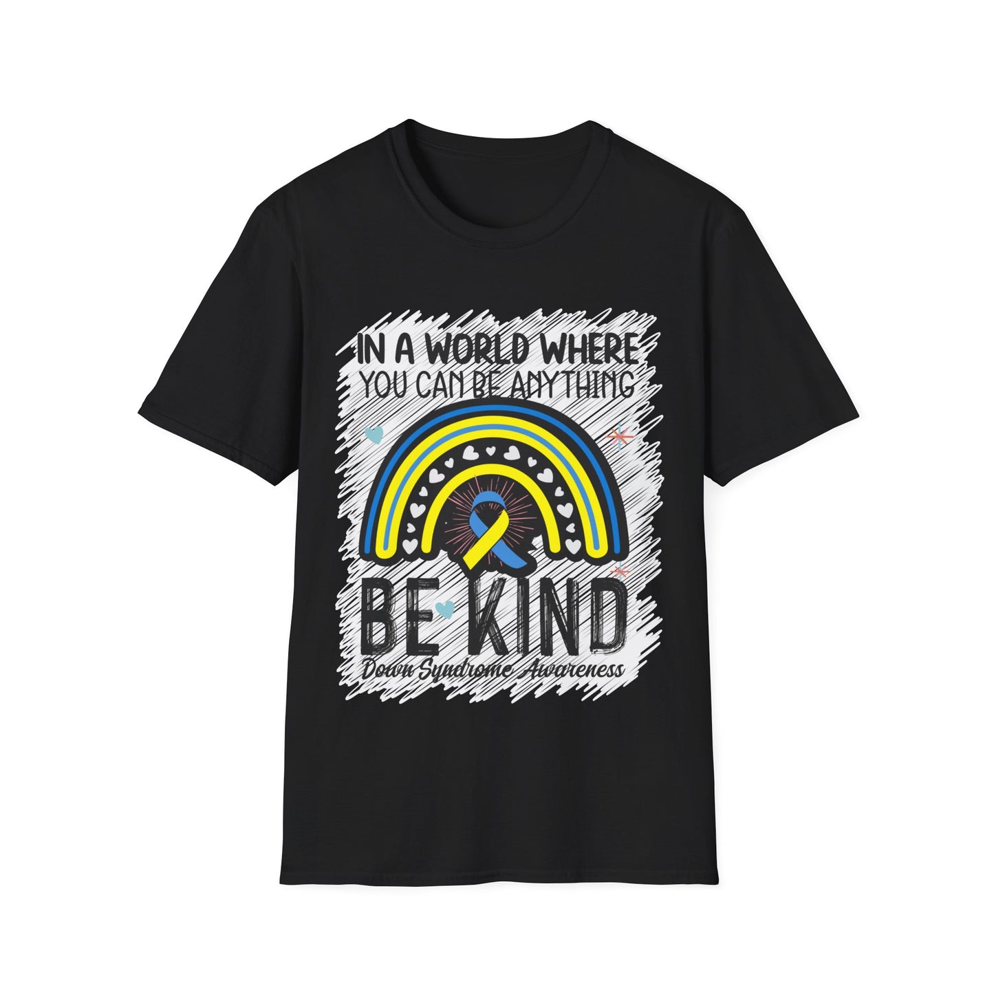 Be Kind Down Syndrome Awareness Softstyle T-Shirt