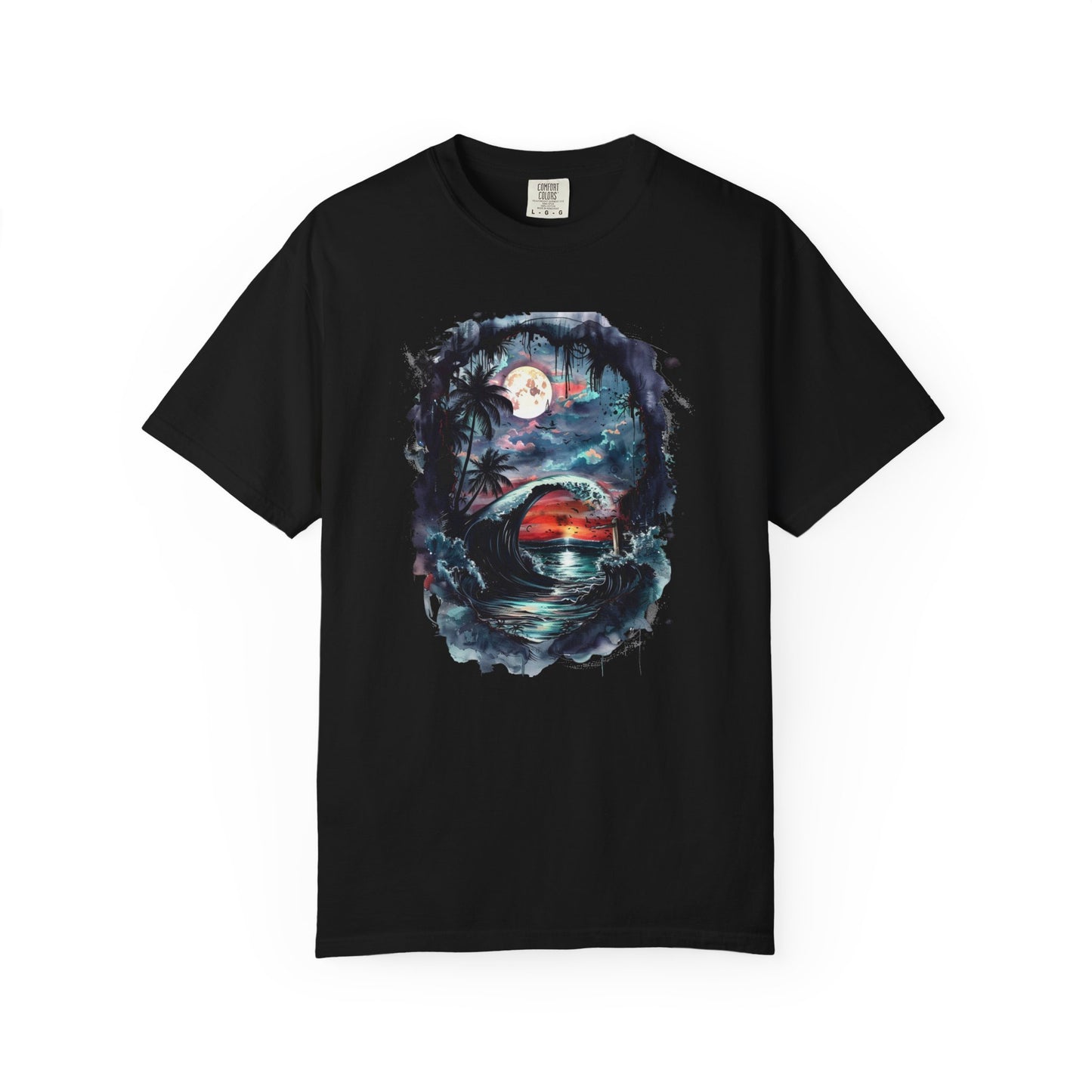 Gothic Summer Wave Garment-Dyed T-shirt