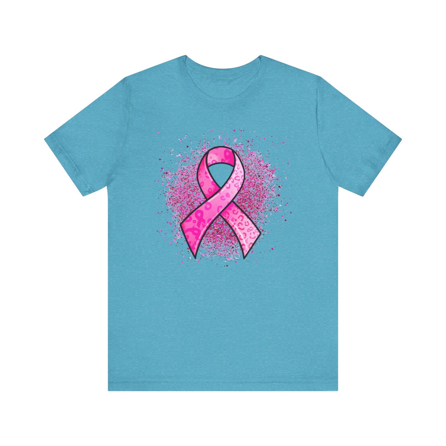 Breast Cancer Ribbon Jersey Short Sleeve Tee