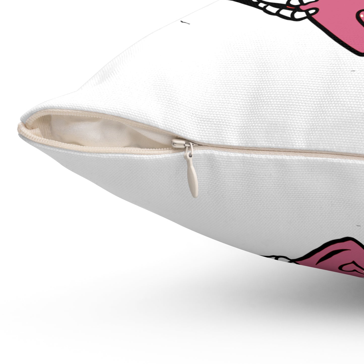 Retro Skellie Love Spun Polyester Square Pillow