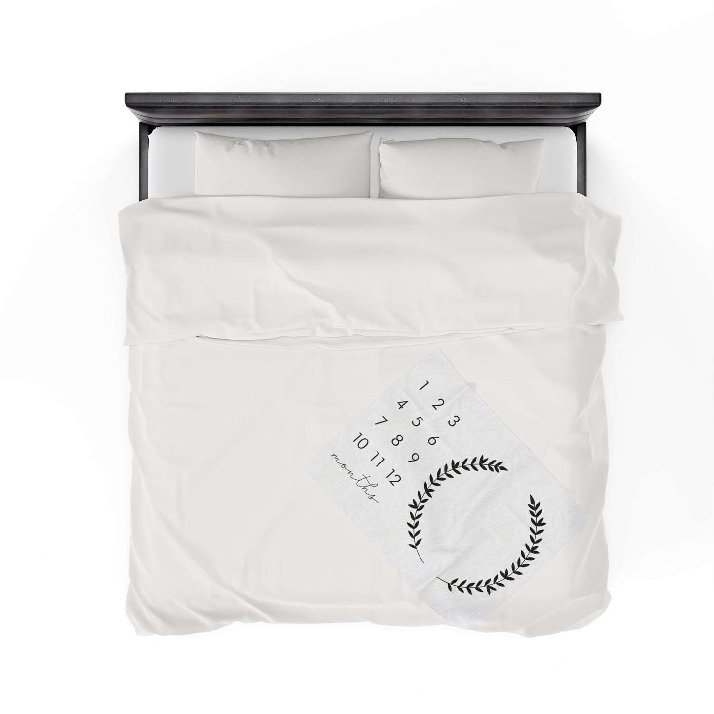 Botanical Milestone Velveteen Plush Blanket