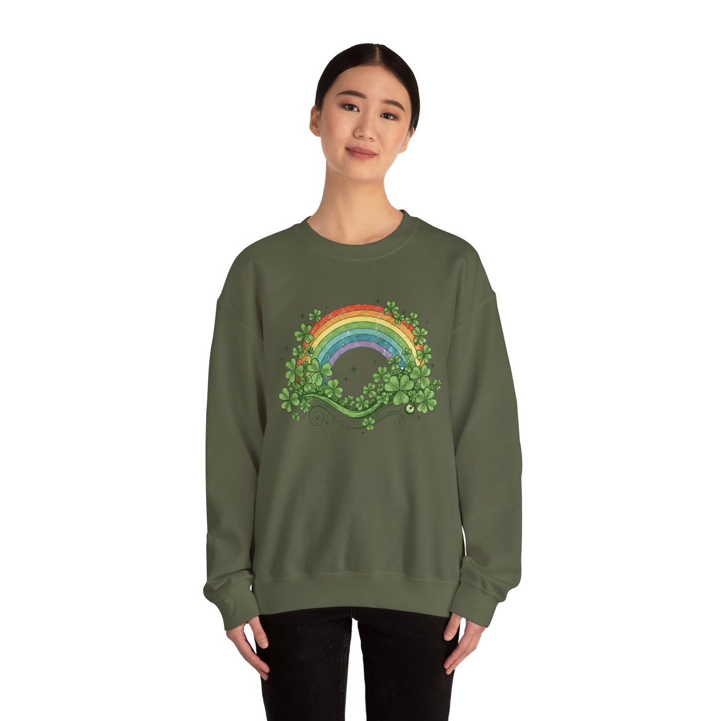 Lucky Rainbow Heavy Blend™ Crewneck Sweatshirt