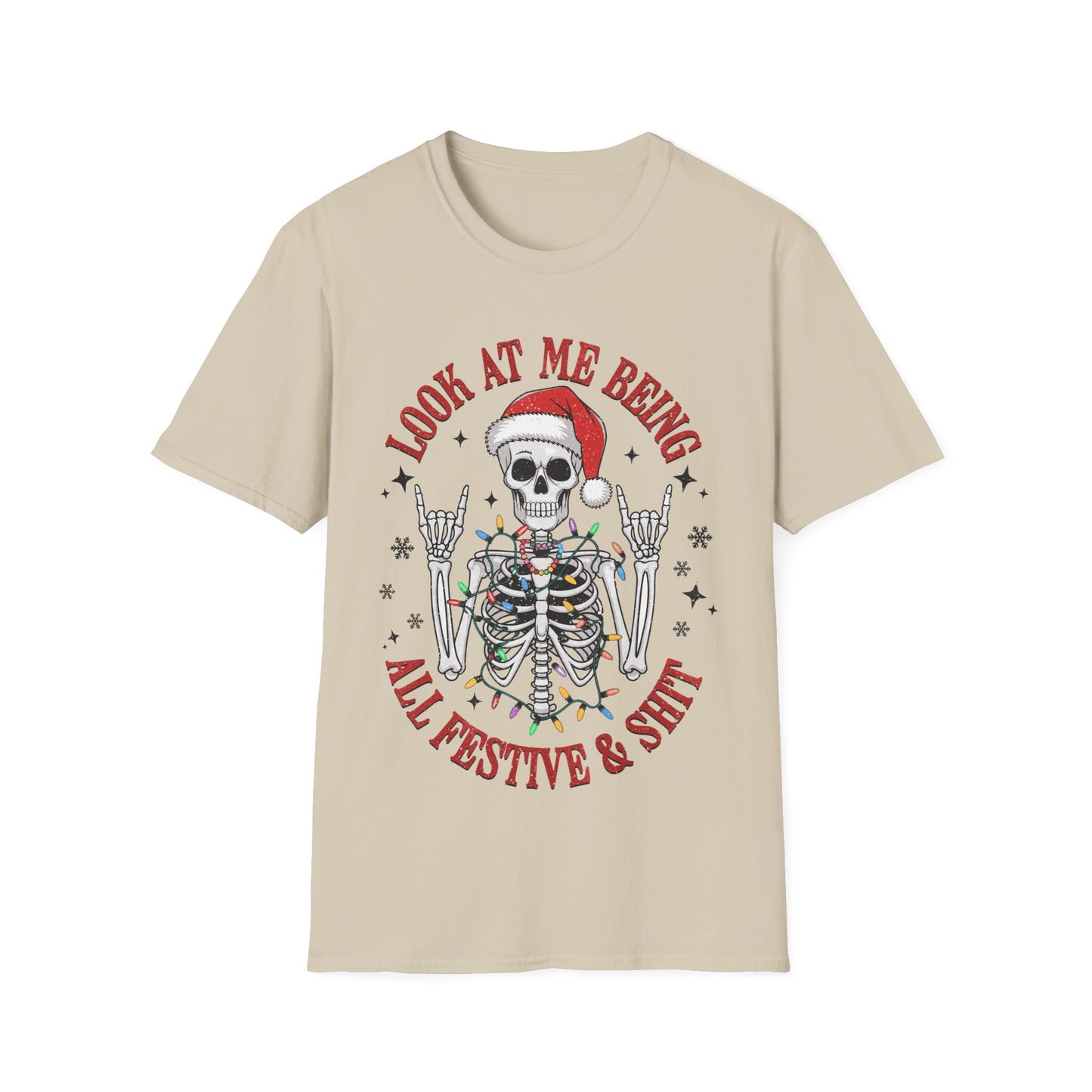 Festive Skellie Softstyle T-Shirt