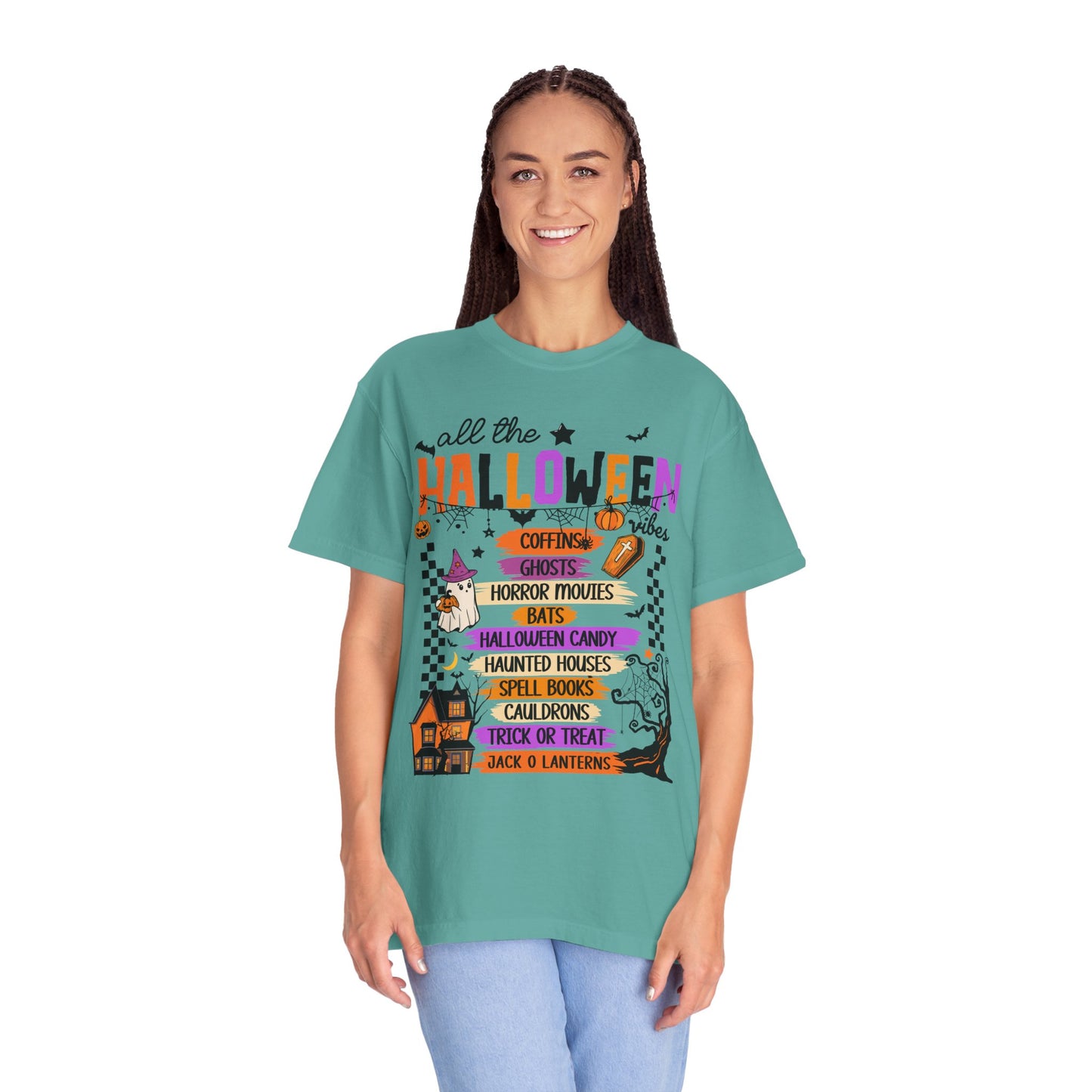 All The Halloween Vibes Garment-Dyed T-shirt
