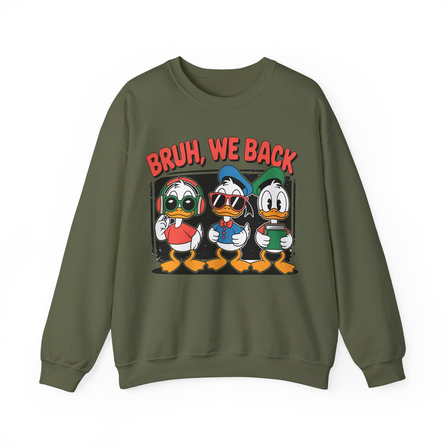 Bruh We Back Ducklings Heavy Blend™ Crewneck Sweatshirt