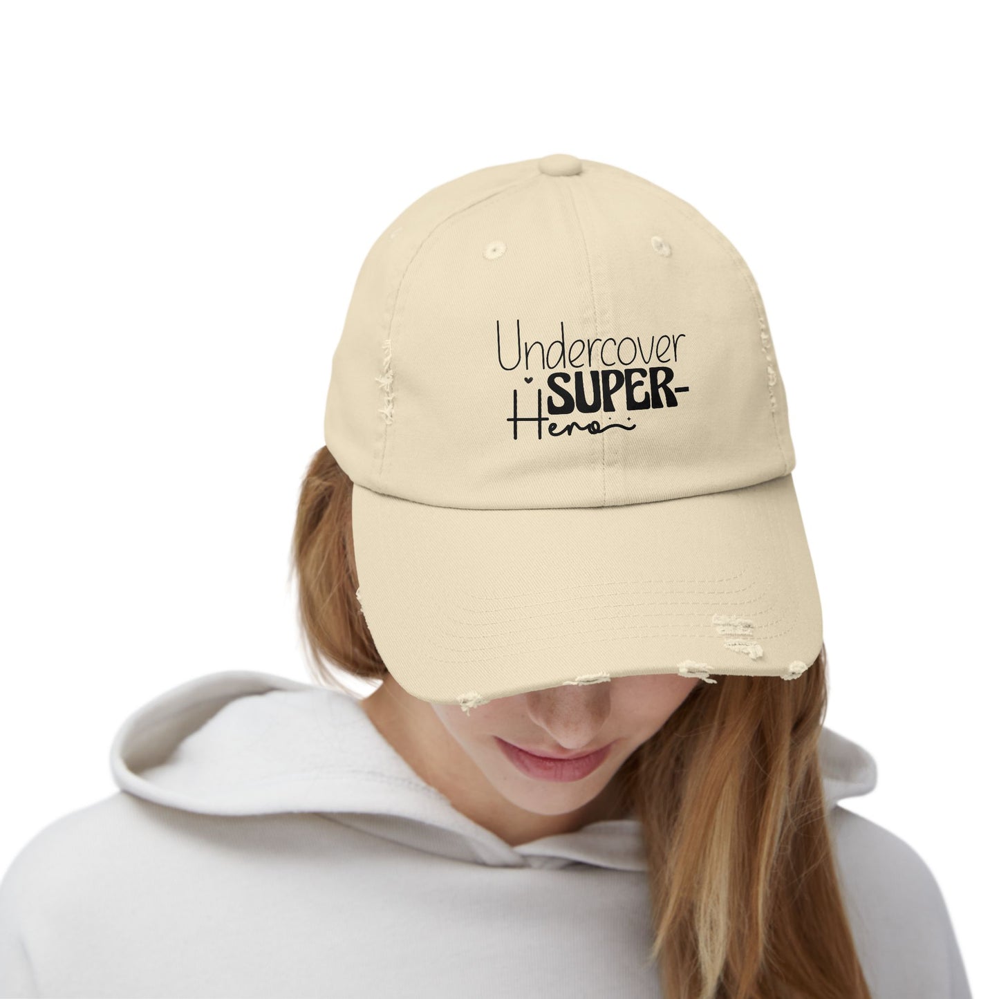 Undercover Super Hero Distressed Cap