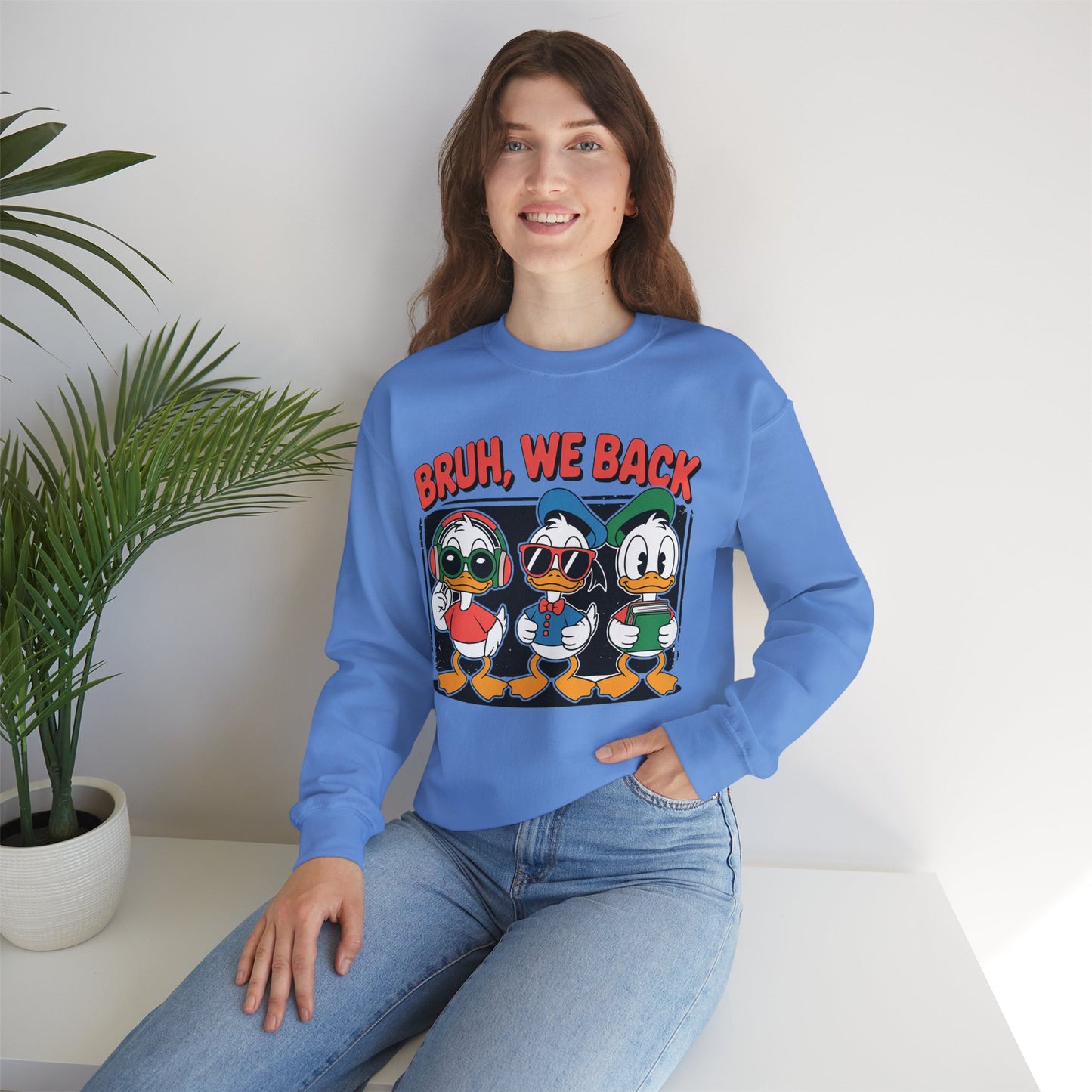 Bruh We Back Ducklings Heavy Blend™ Crewneck Sweatshirt