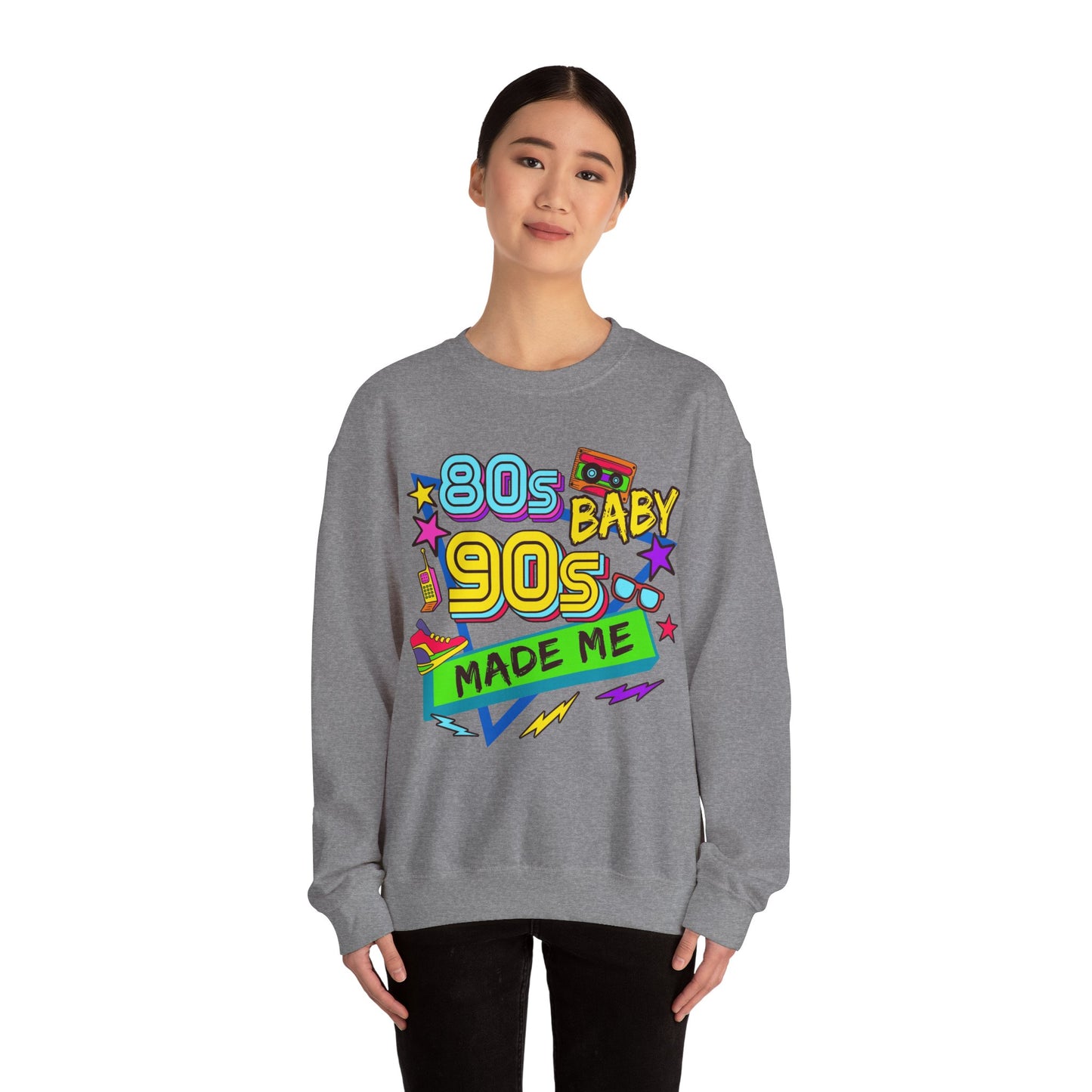 80s Baby 90s Made Me Heavy Blend™ Crewneck Sweatshirt