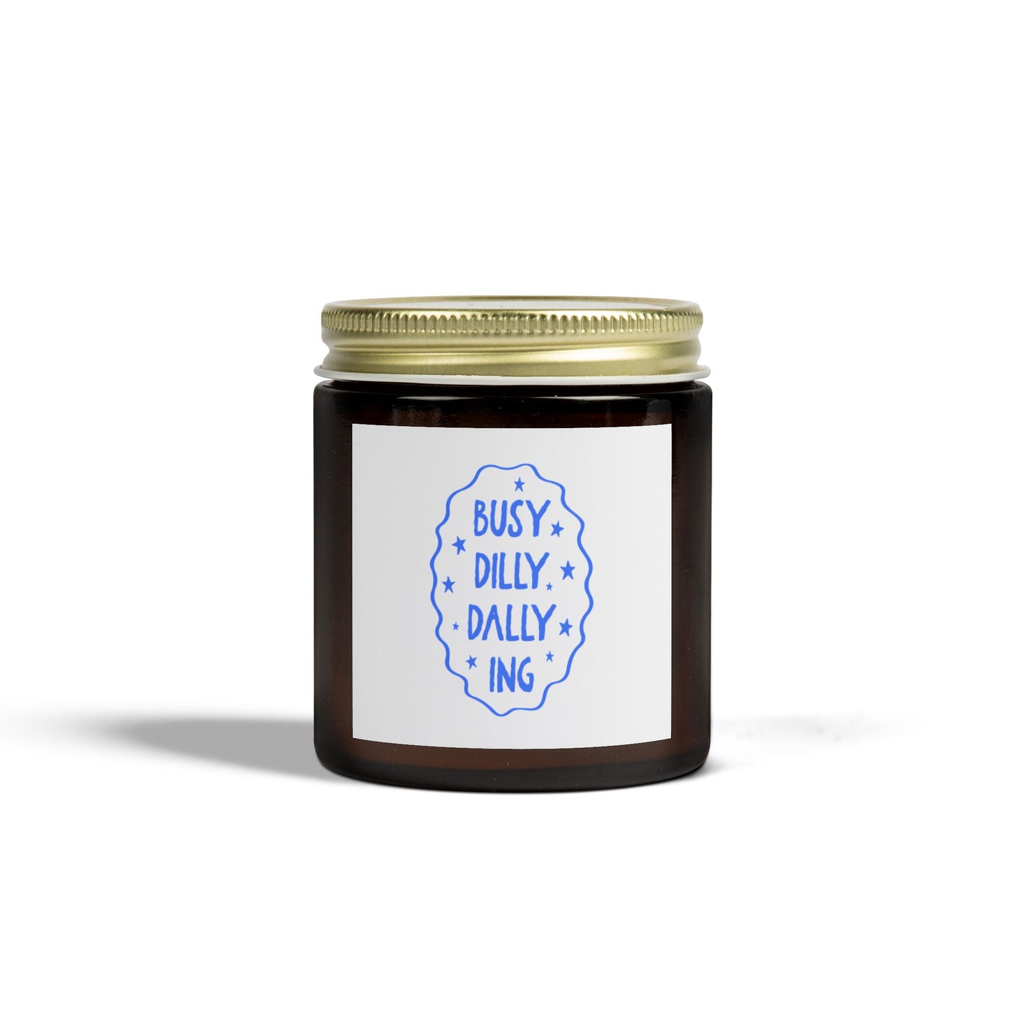 Busy Dilly Dallying Scented Candles, Coconut Apricot Wax (4oz, 9oz)