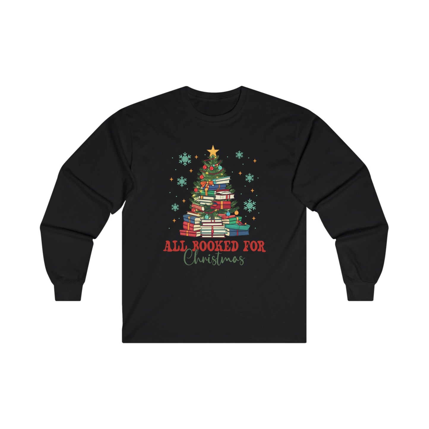 All Booked For Christmas Ultra Cotton Long Sleeve Tee